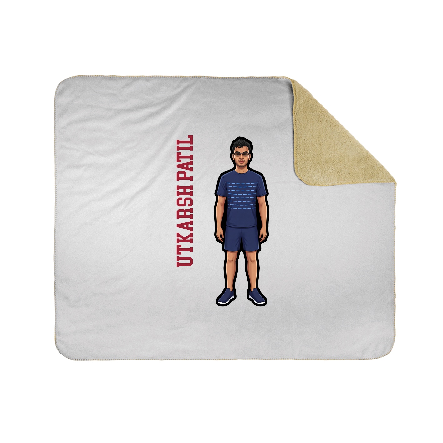 50x60 Sherpa Lined Throw Blanket