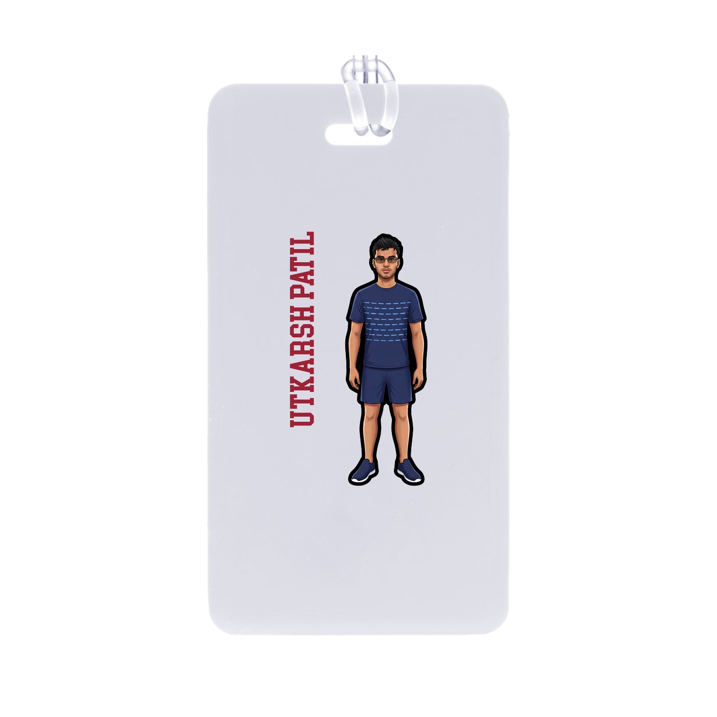Bag Tag — Name Vertical in Classic
