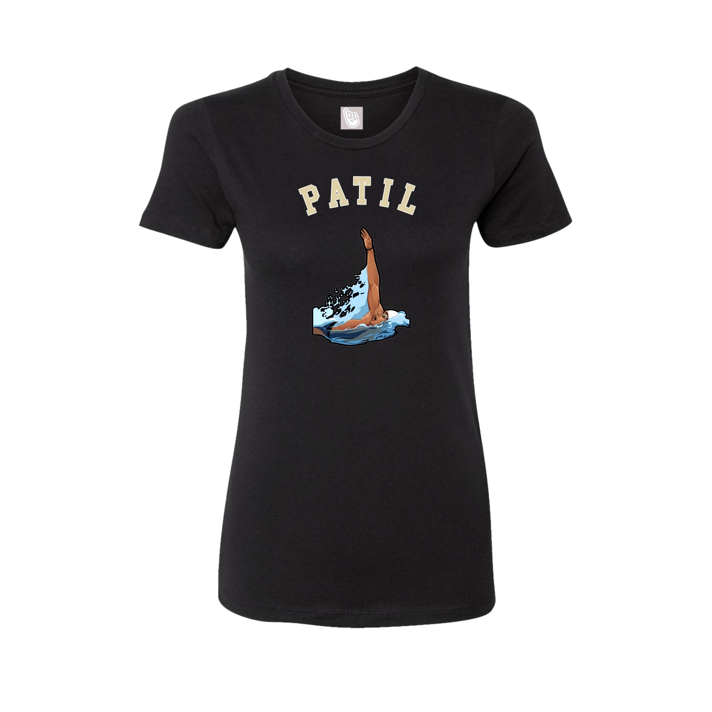 Fitted Women's Tee — Shirsey Arch in Black