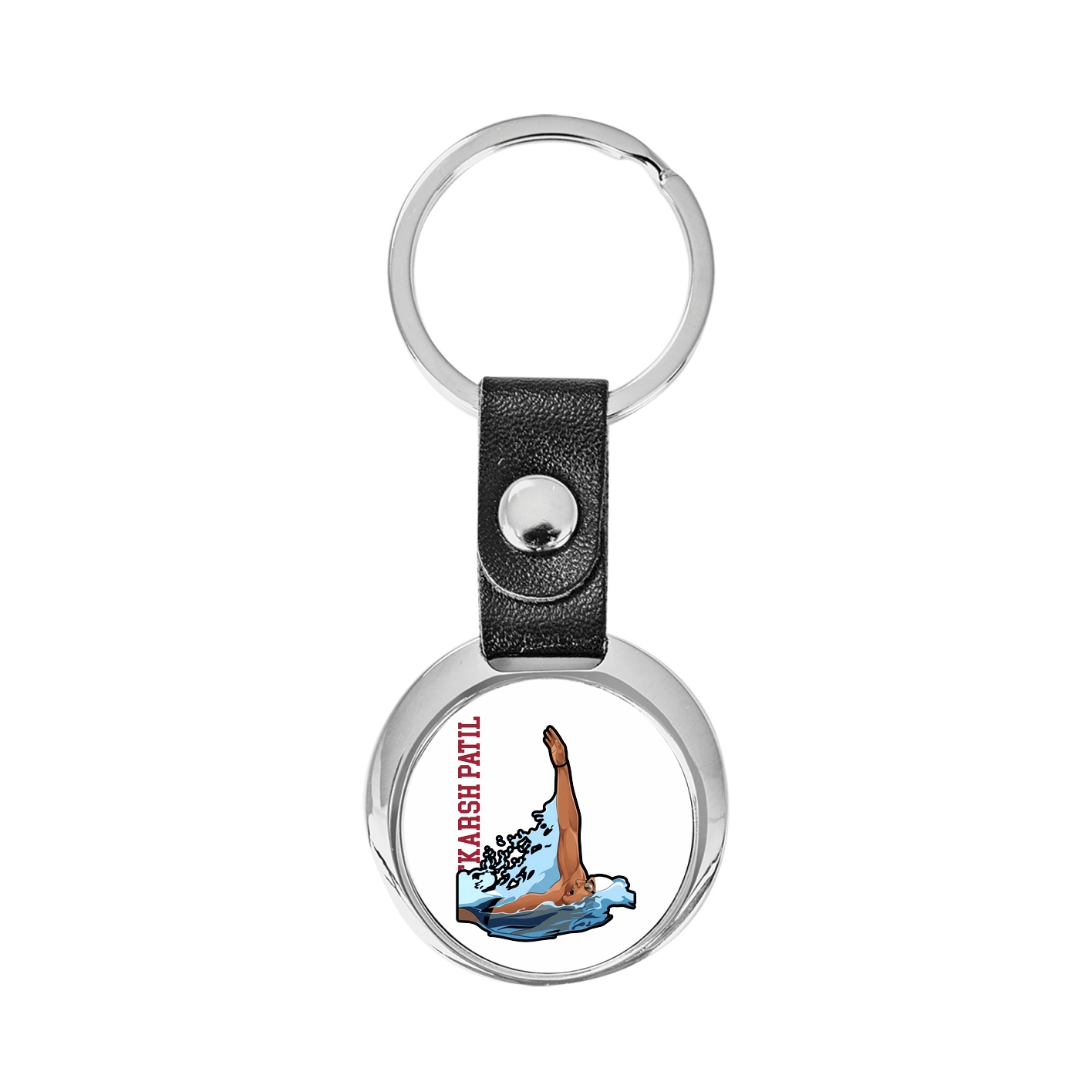Key Chain — Name Vertical in Classic