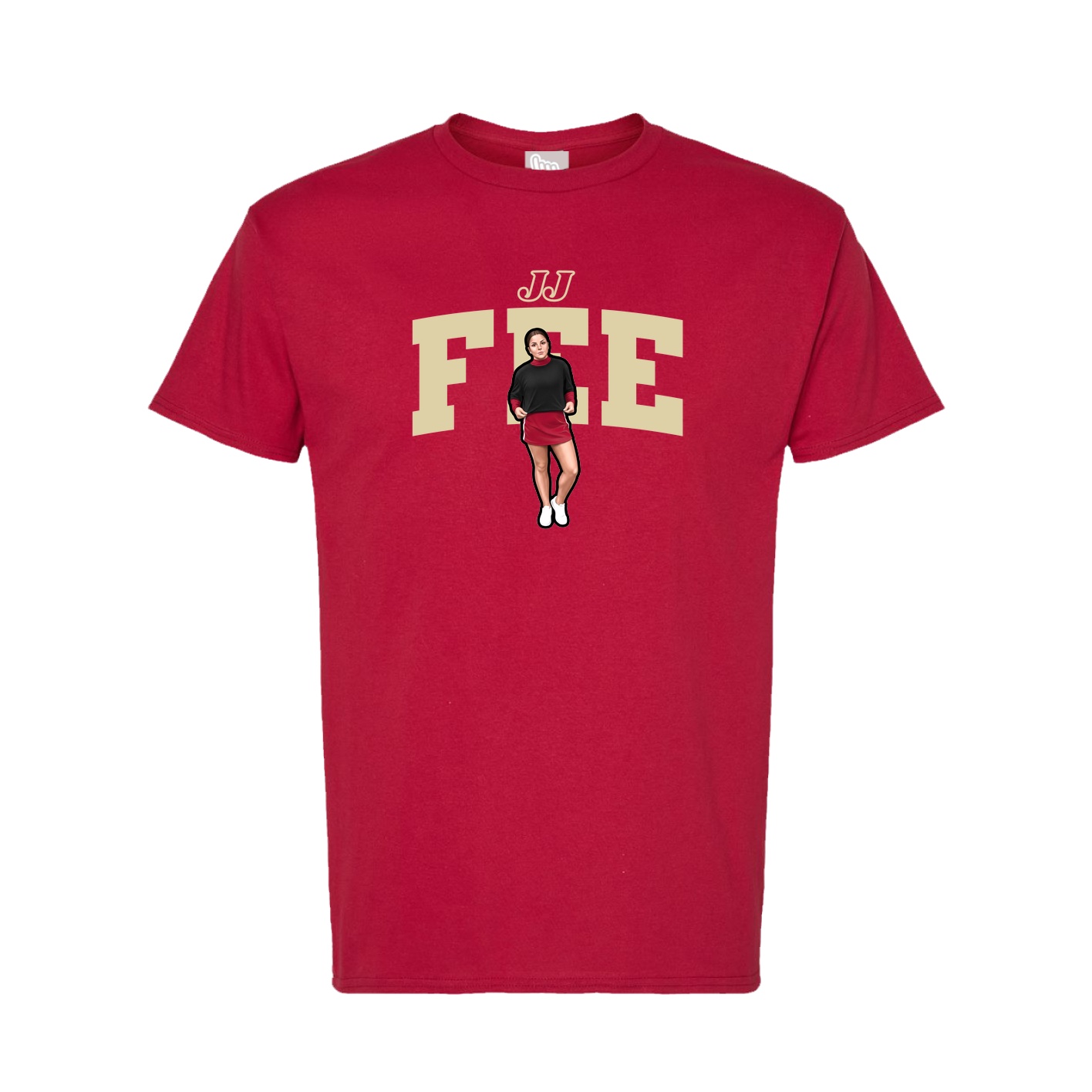 Tee — Name Arch in Crimson