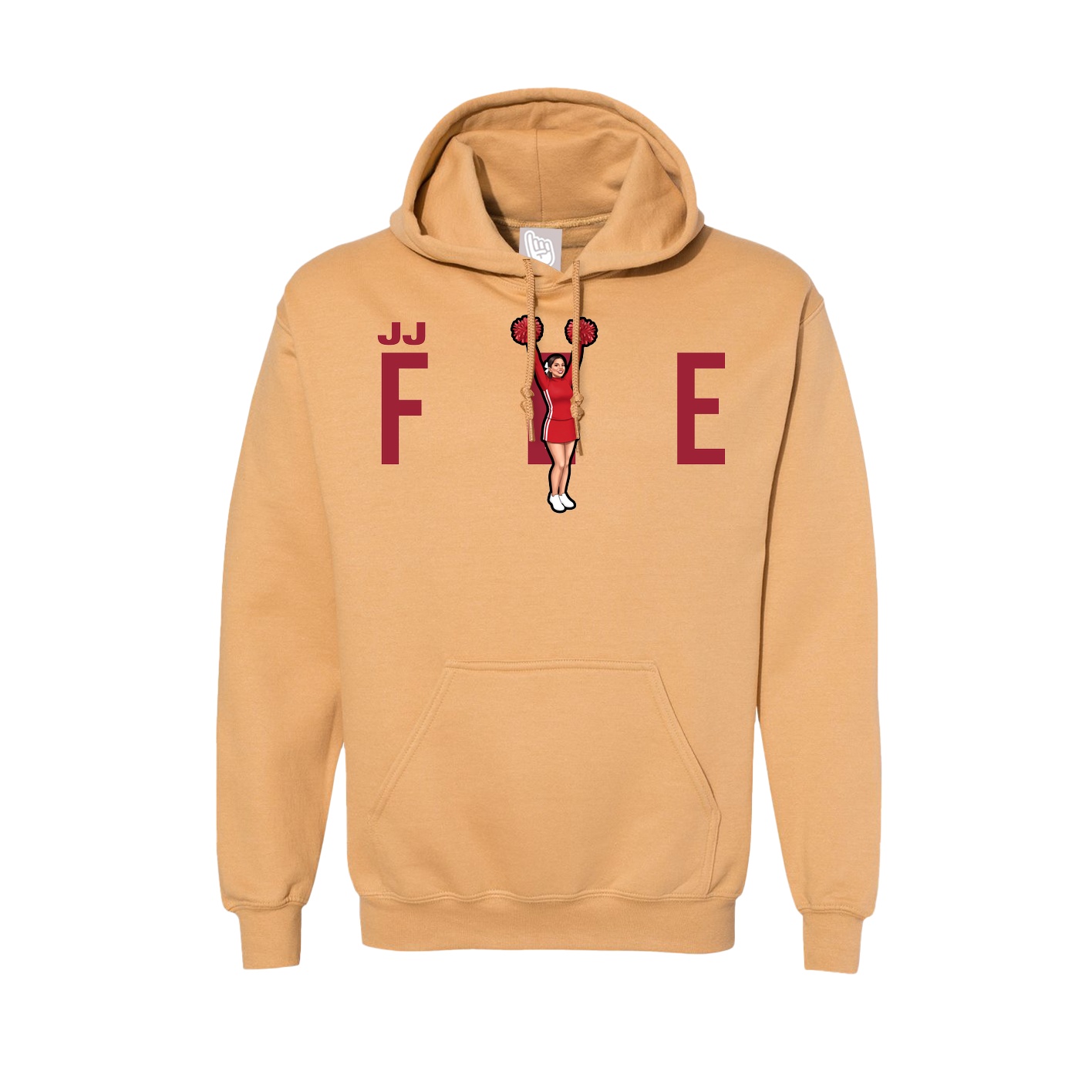 Hoodie — Player Name in Vegas Gold