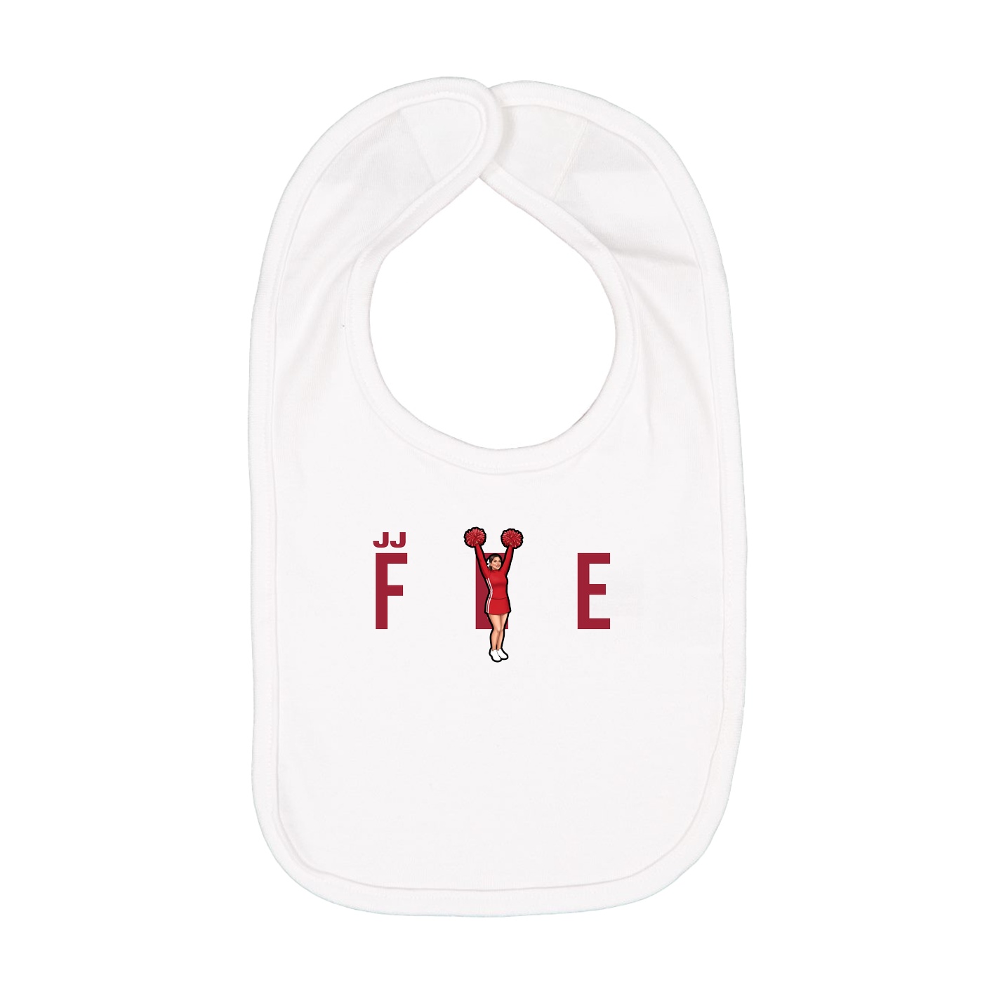 Infant Bib — Player Name in White
