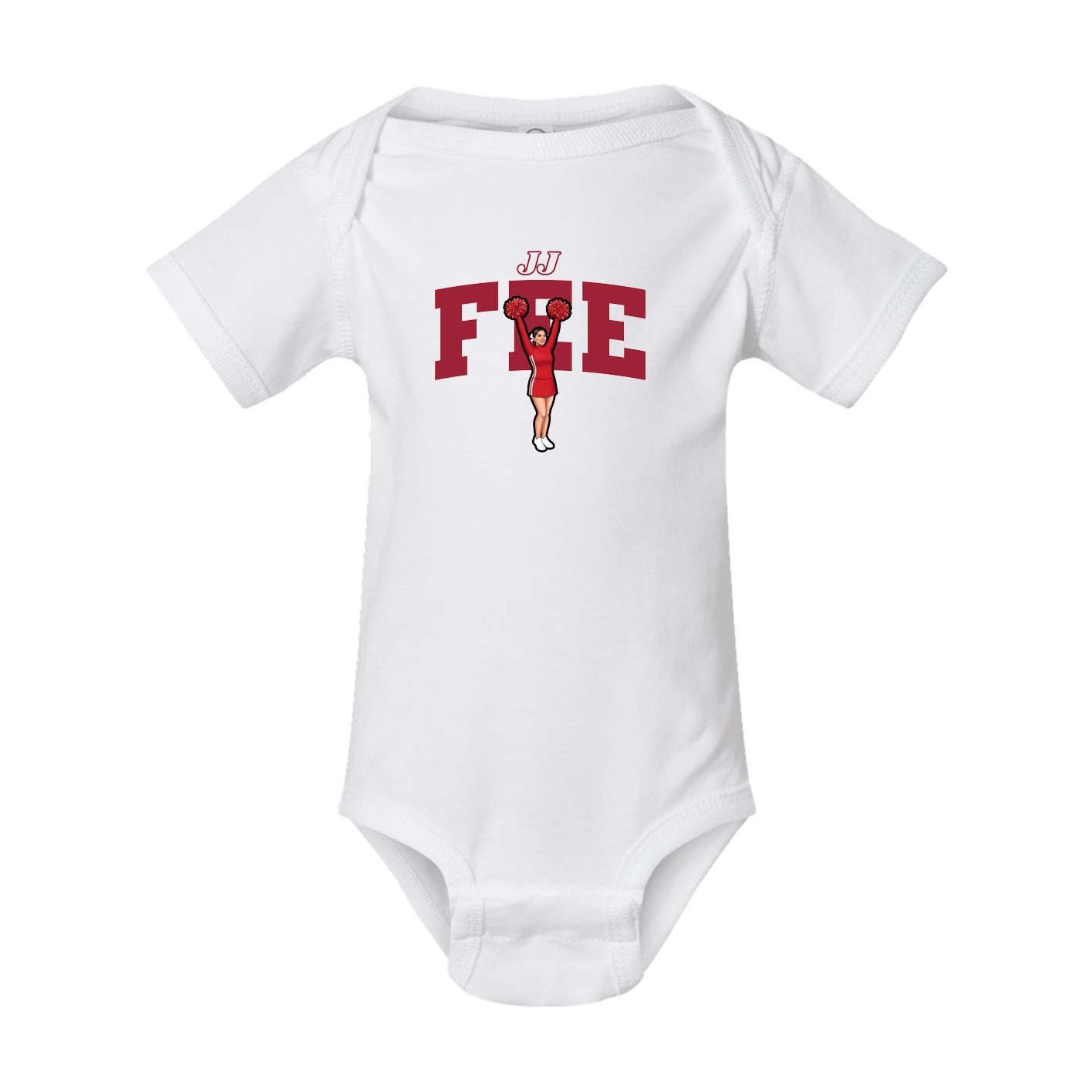 Baby Onesie — Name Arch in White