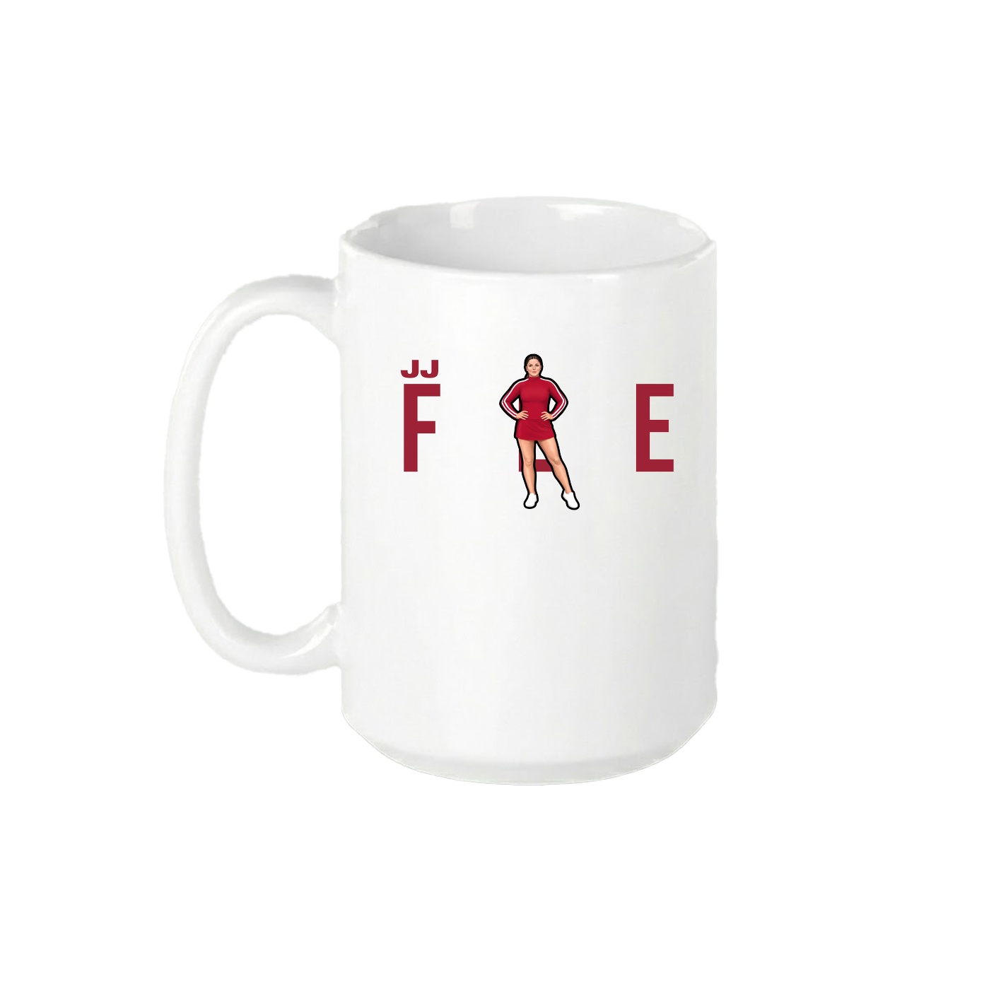 15oz Coffee Mug — Player Name in White