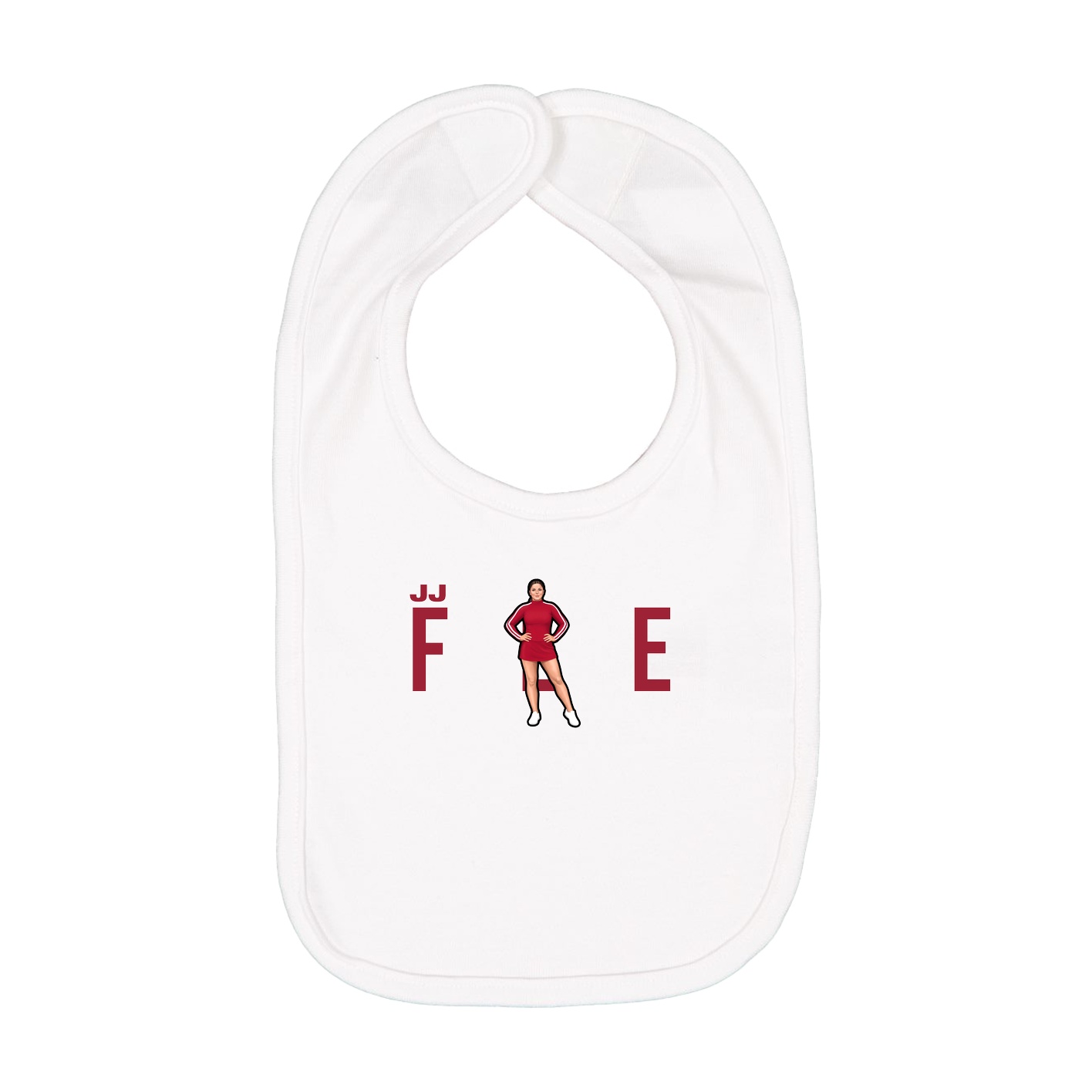 Infant Bib — Player Name in White