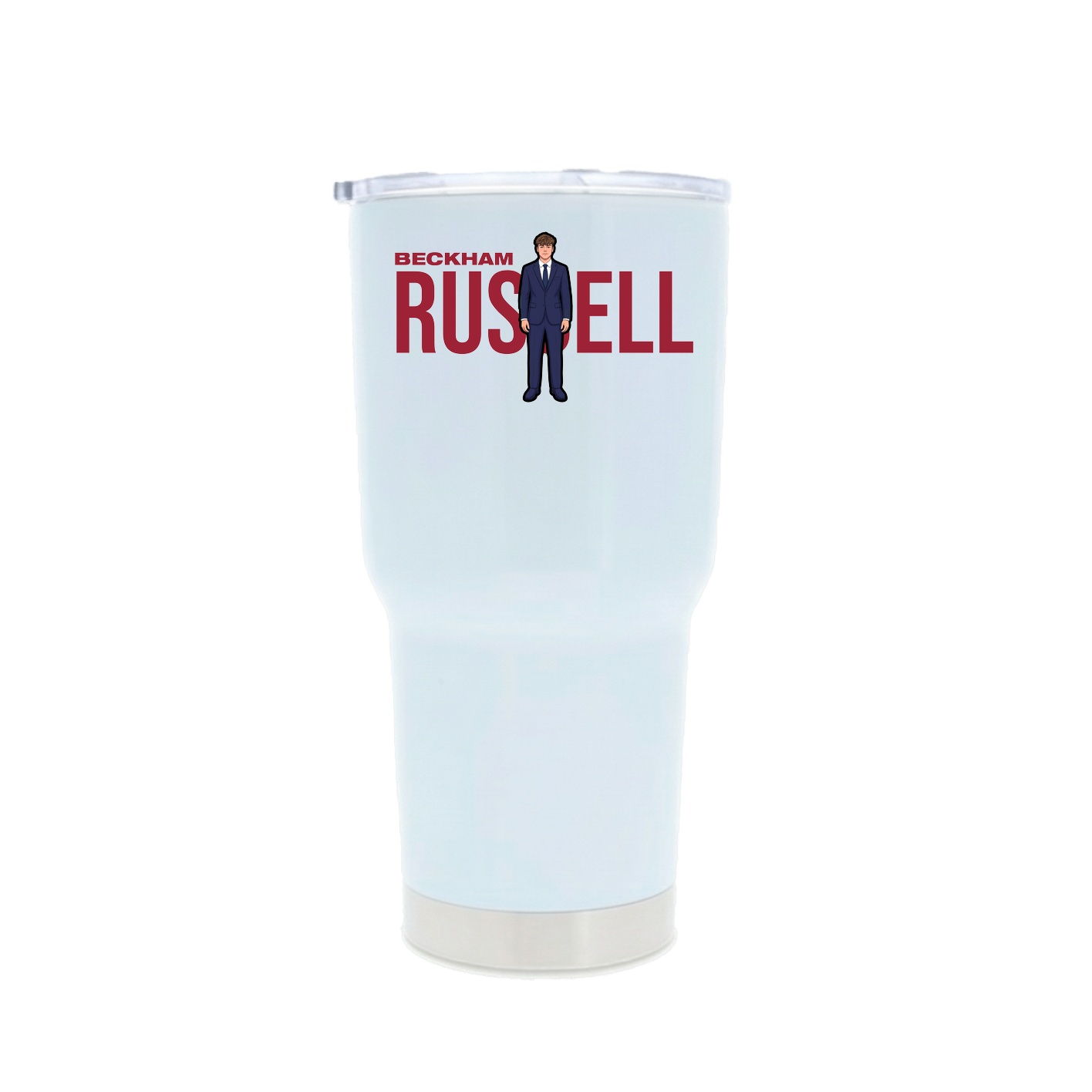 30oz Stainless Steel Tumbler — Player Name in White