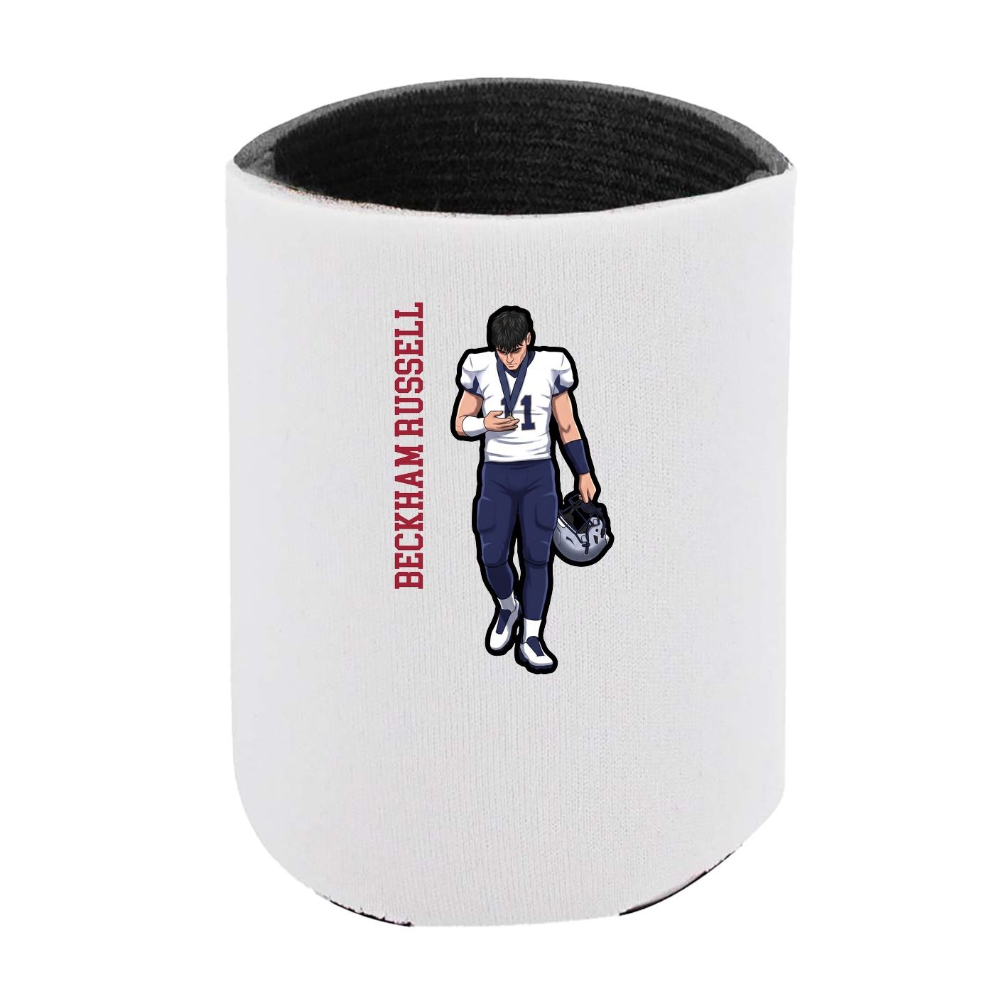 Can Holder — Name Vertical in White