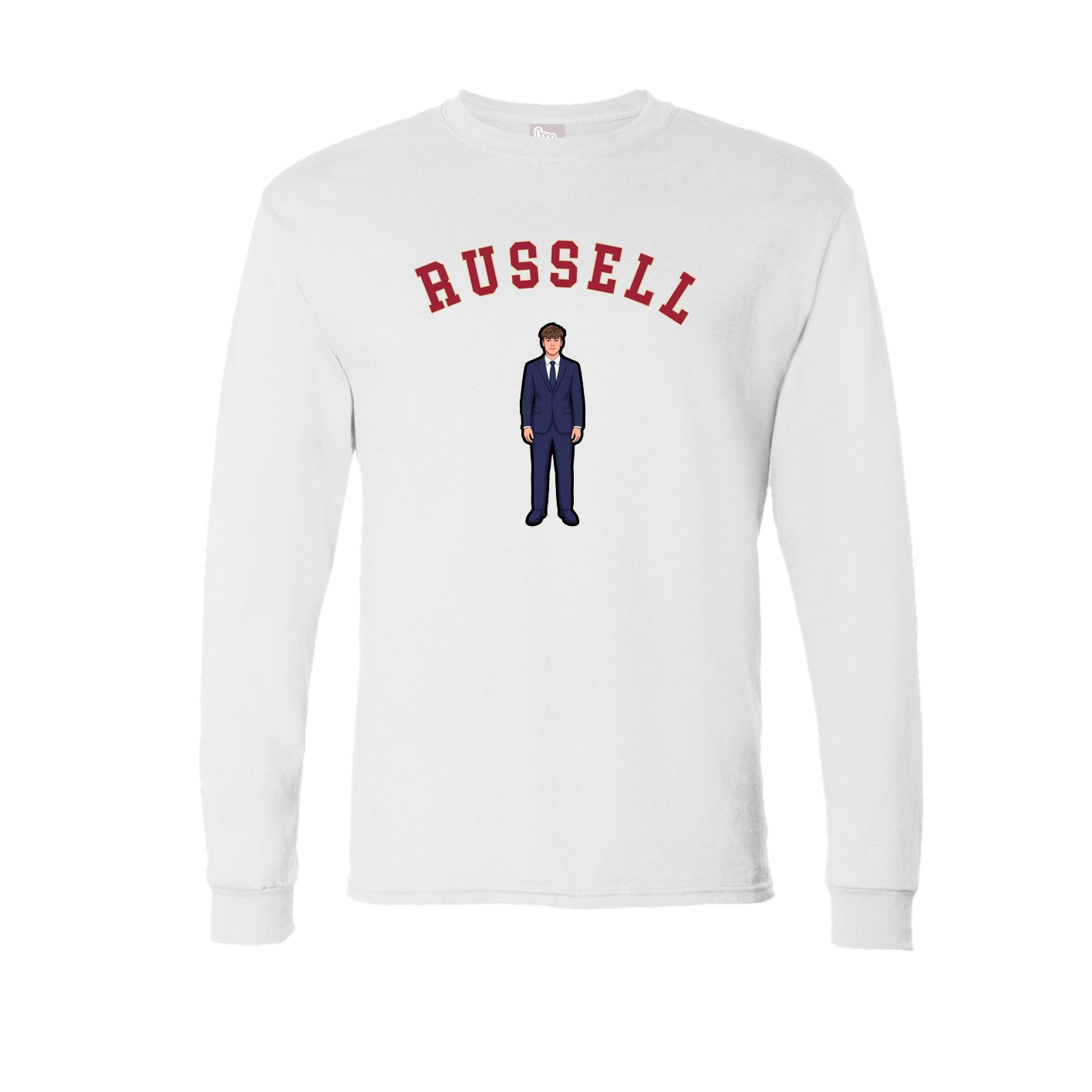 Long Sleeve Tee — Shirsey Arch in White