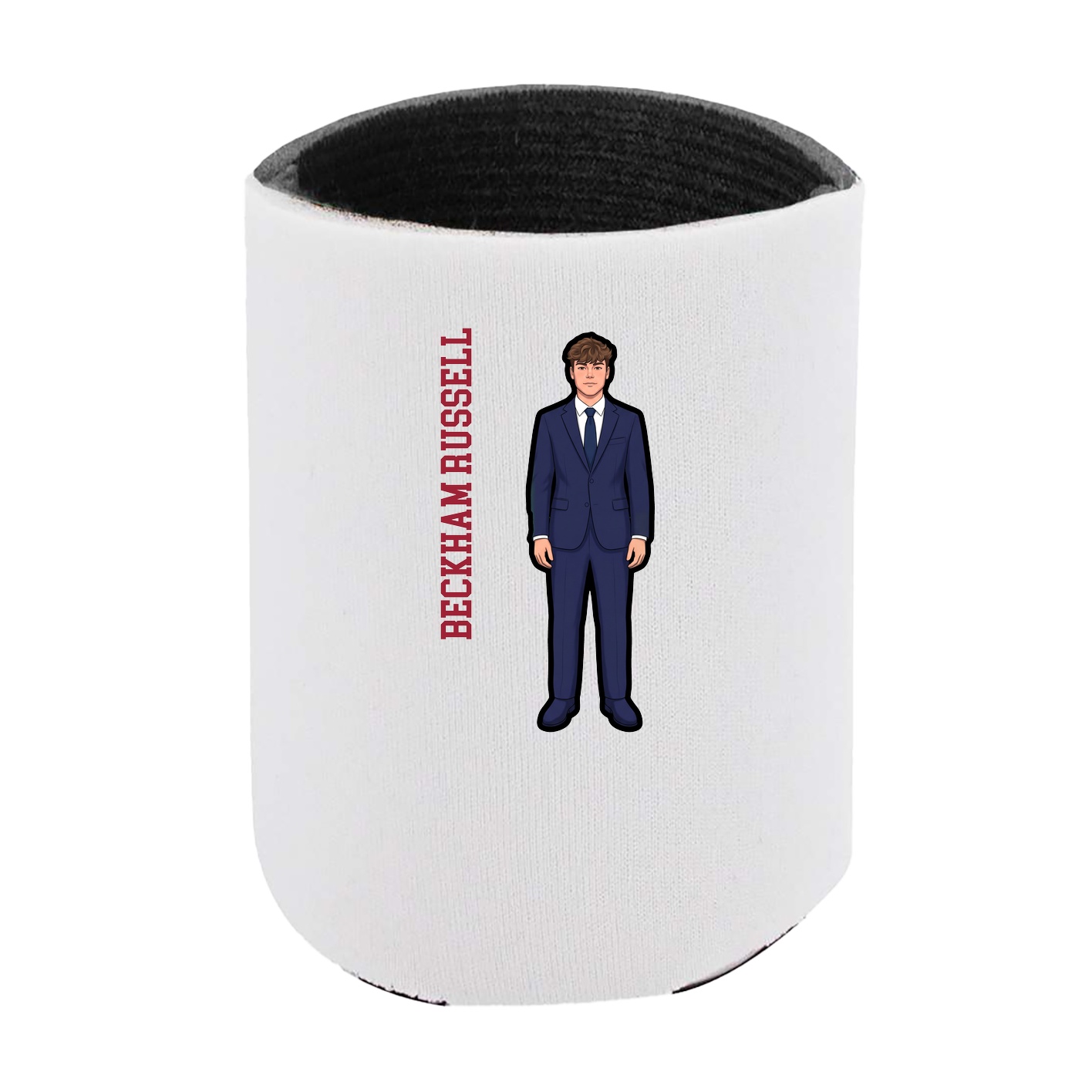 Can Holder — Name Vertical in White