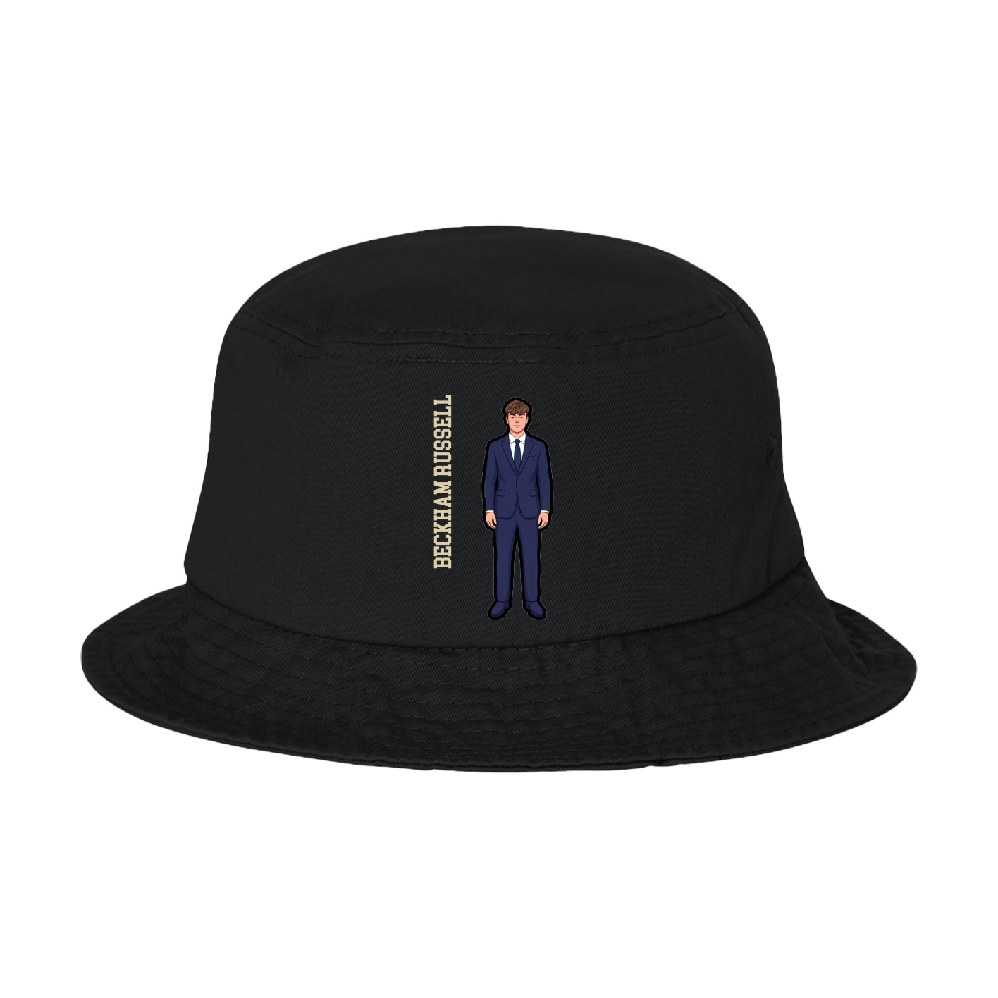 Bucket Cap — Name Vertical in Black