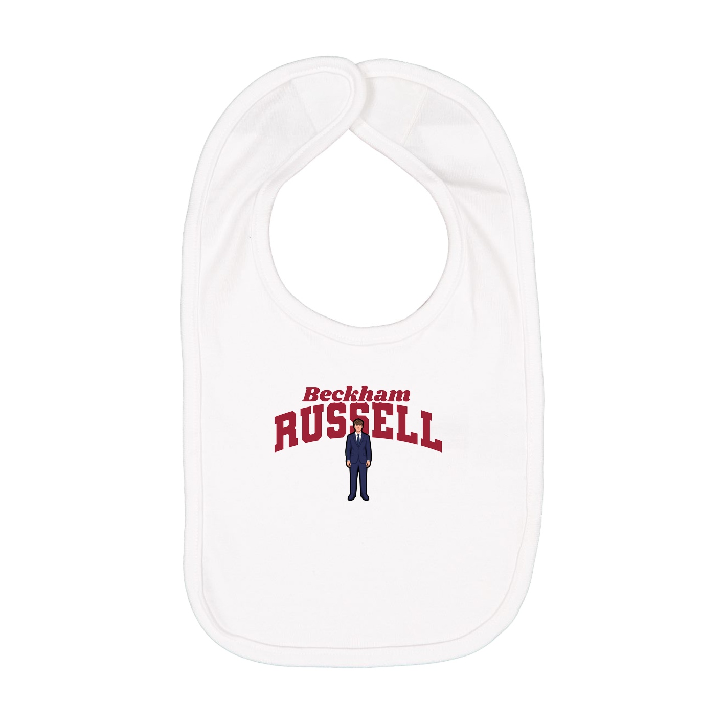 Infant Bib — Signature Arch in White