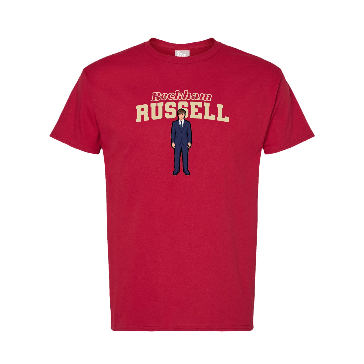 Tee — Name Arch in Crimson