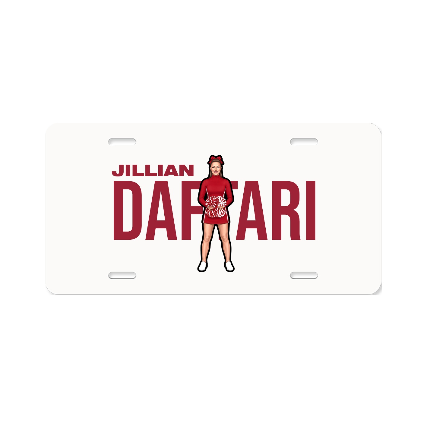 License Plate — Player Name in Classic