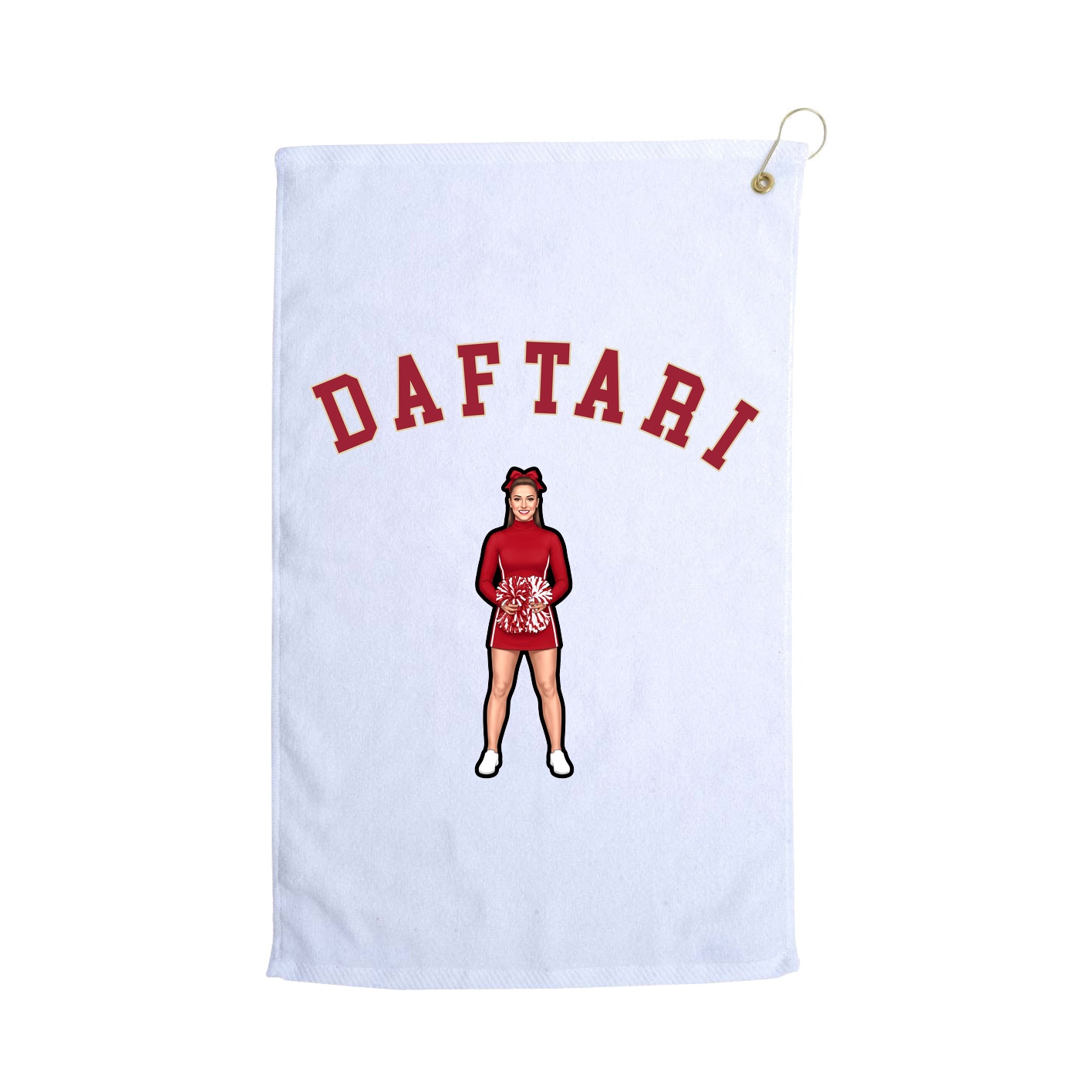 Golf Towel — Shirsey Arch in White