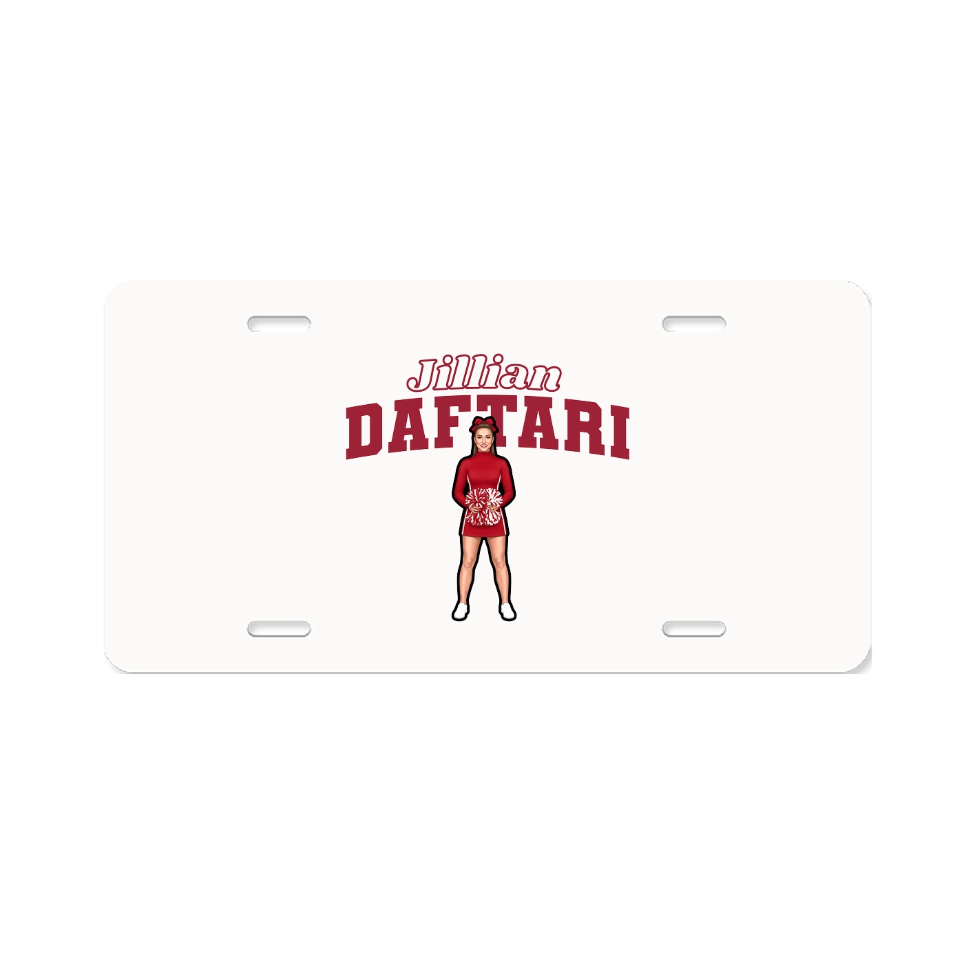 License Plate — Name Arch in Classic