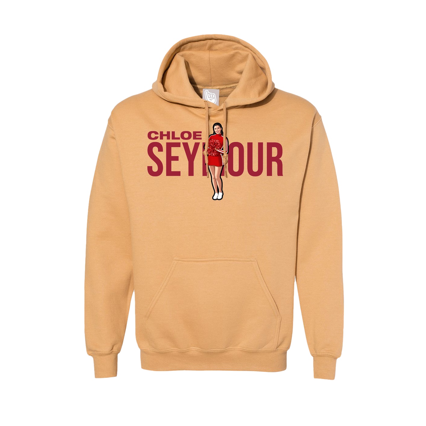 Hoodie — Player Name in Vegas Gold