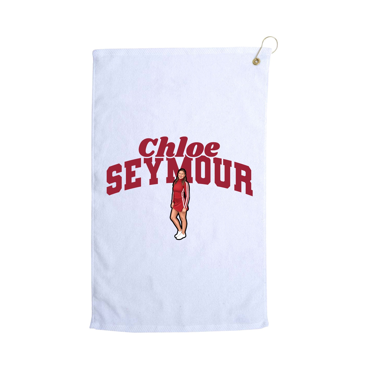 Golf Towel — Signature Arch in White