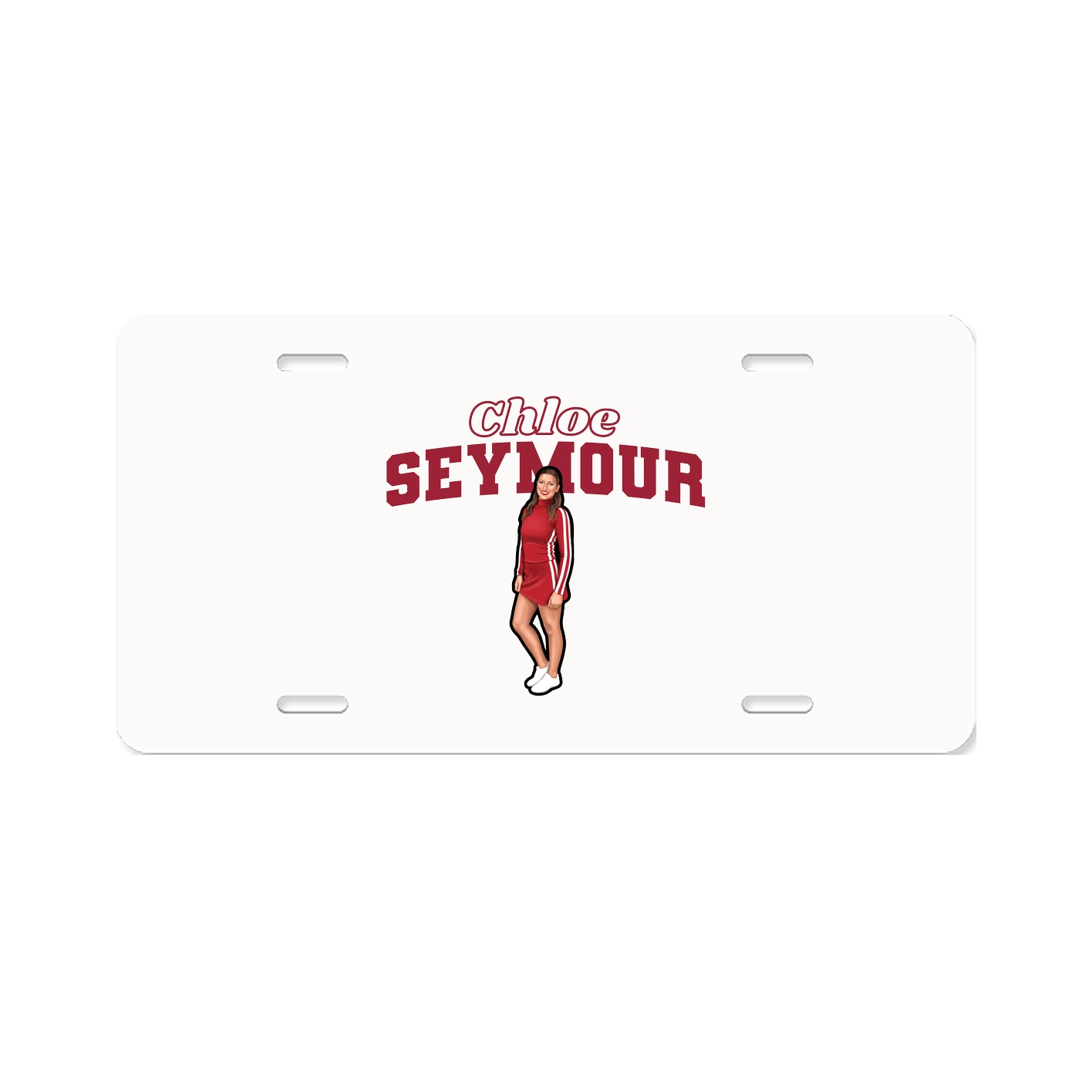 License Plate — Name Arch in Classic
