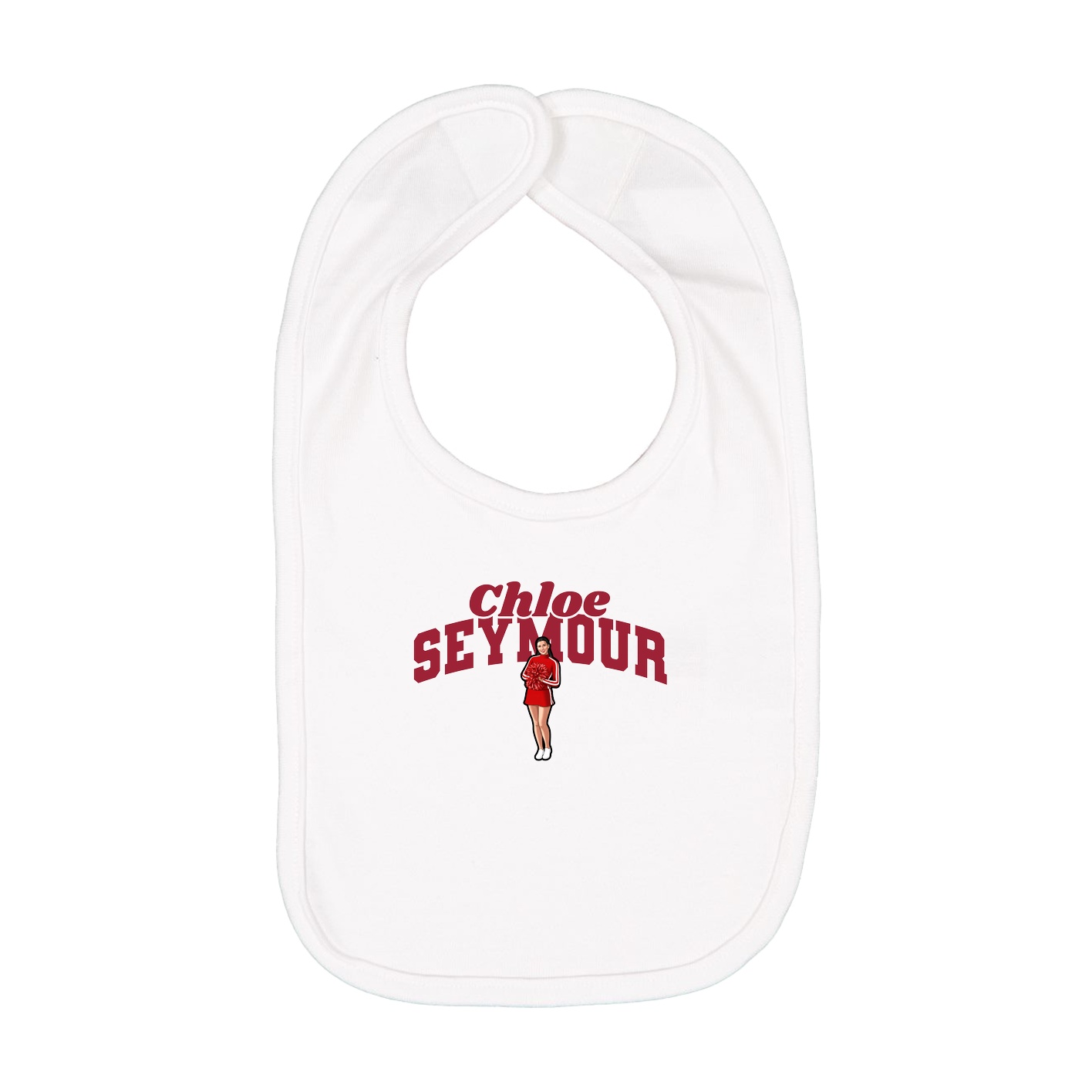 Infant Bib — Signature Arch in White