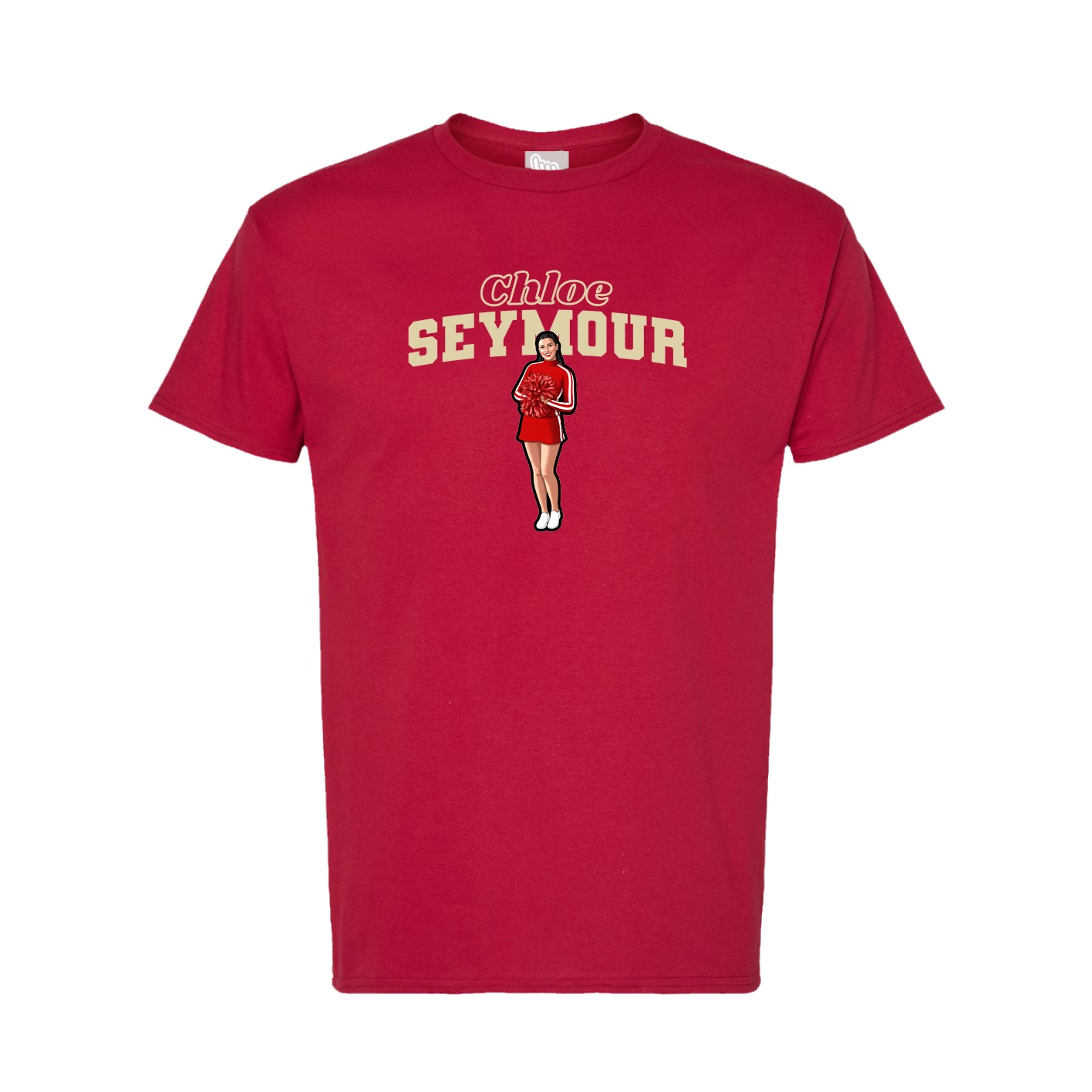 Tee — Name Arch in Crimson