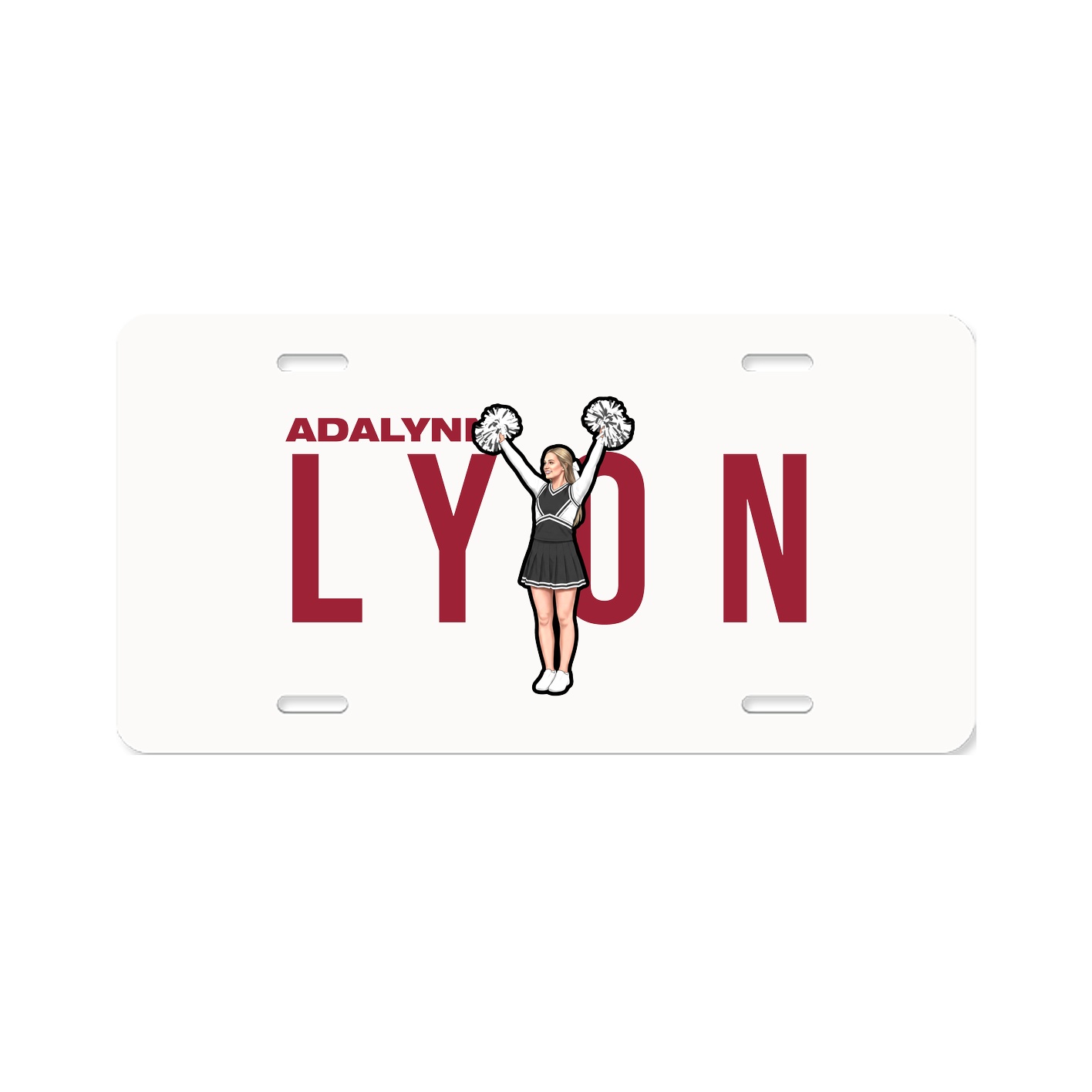 License Plate — Player Name in Classic