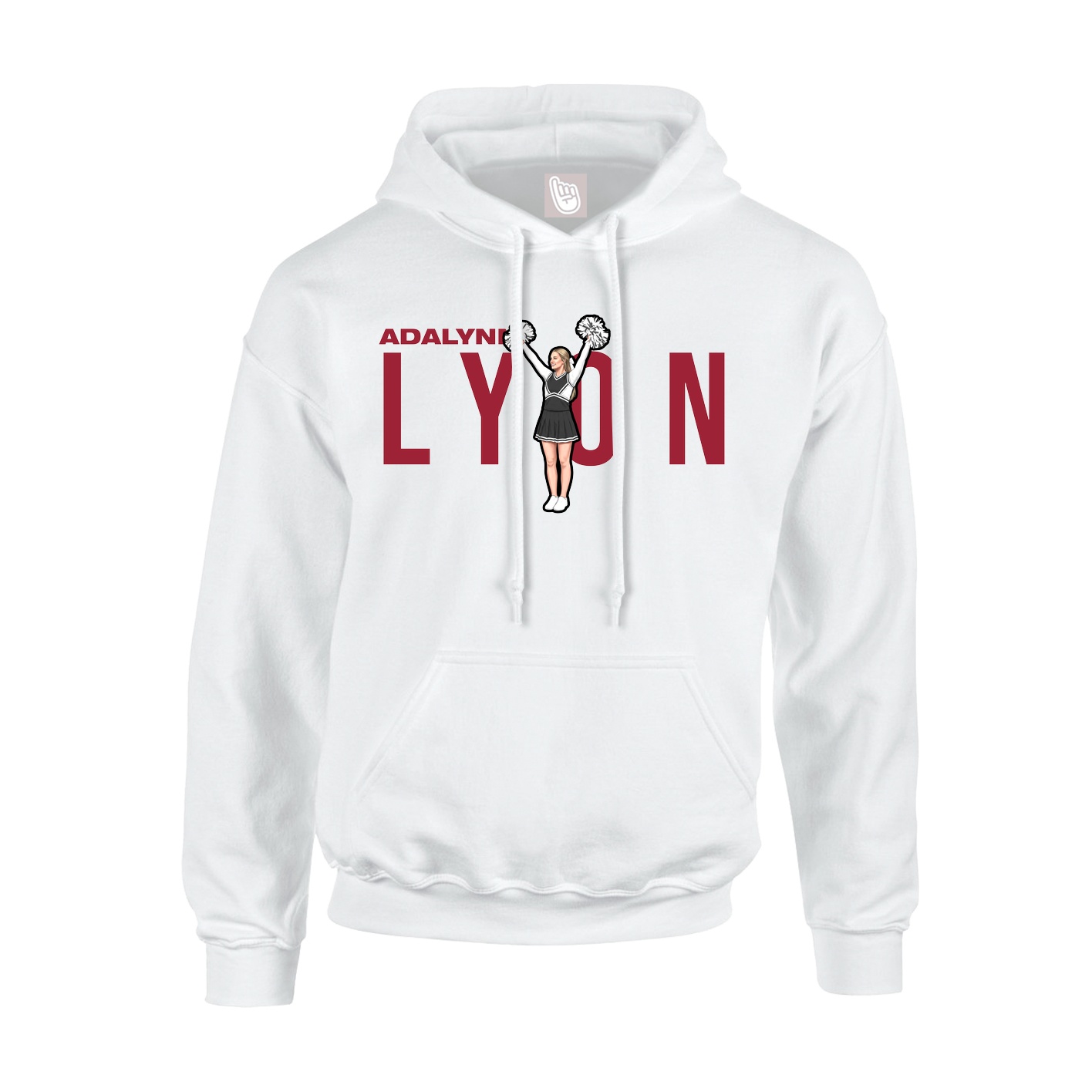 Hoodie — Player Name in White