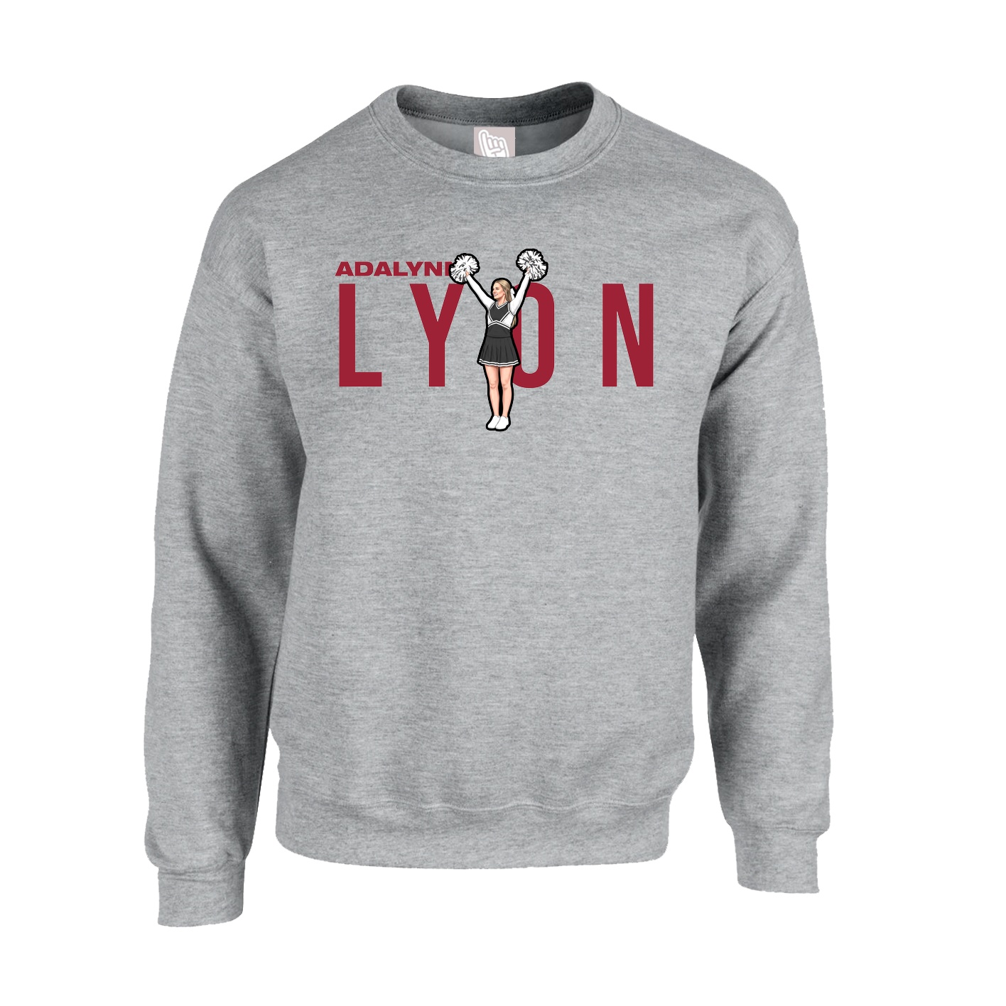 Fleece Crew — Player Name in Grey