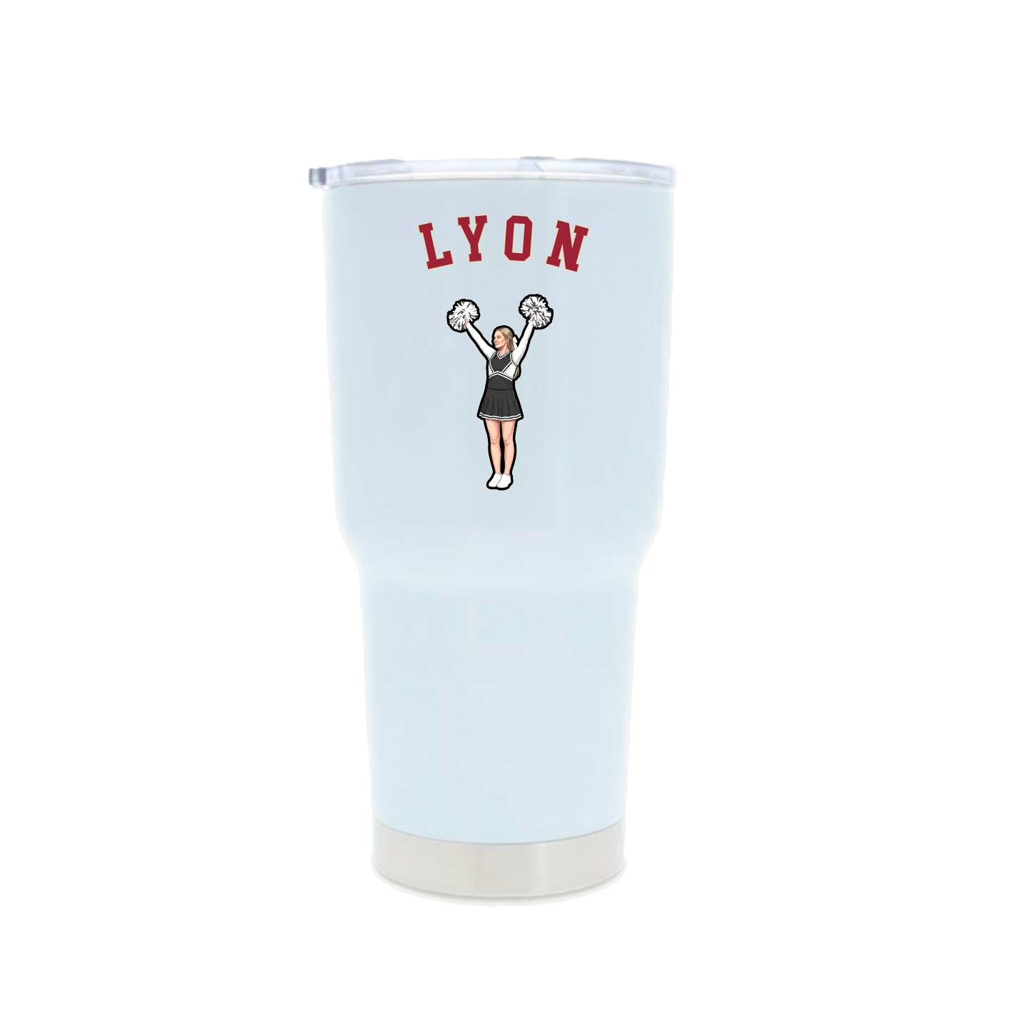 30oz Stainless Steel Tumbler — Shirsey Arch in White