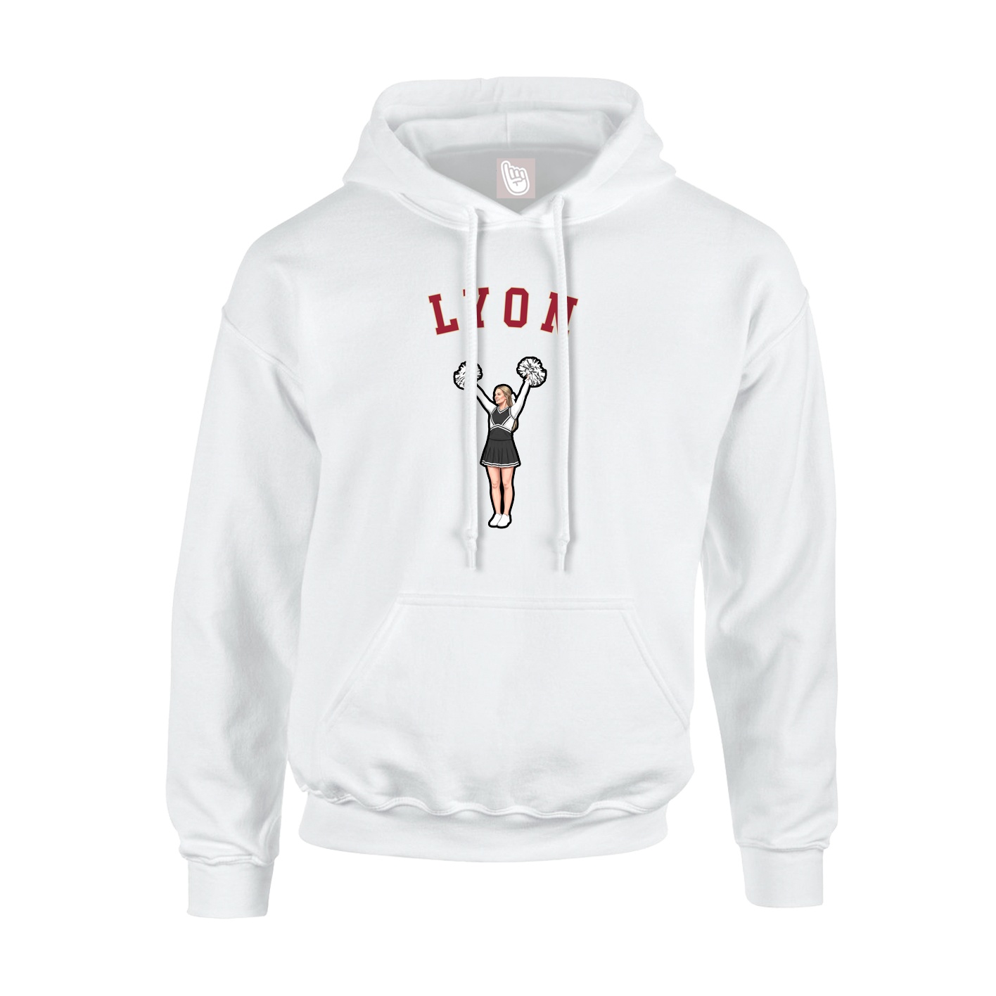 Youth Hoodie — Shirsey Arch in White