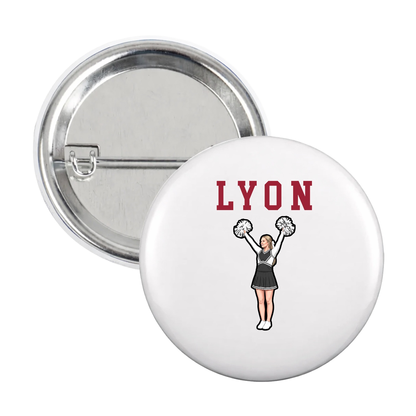 Game Day Button — Shirsey in White