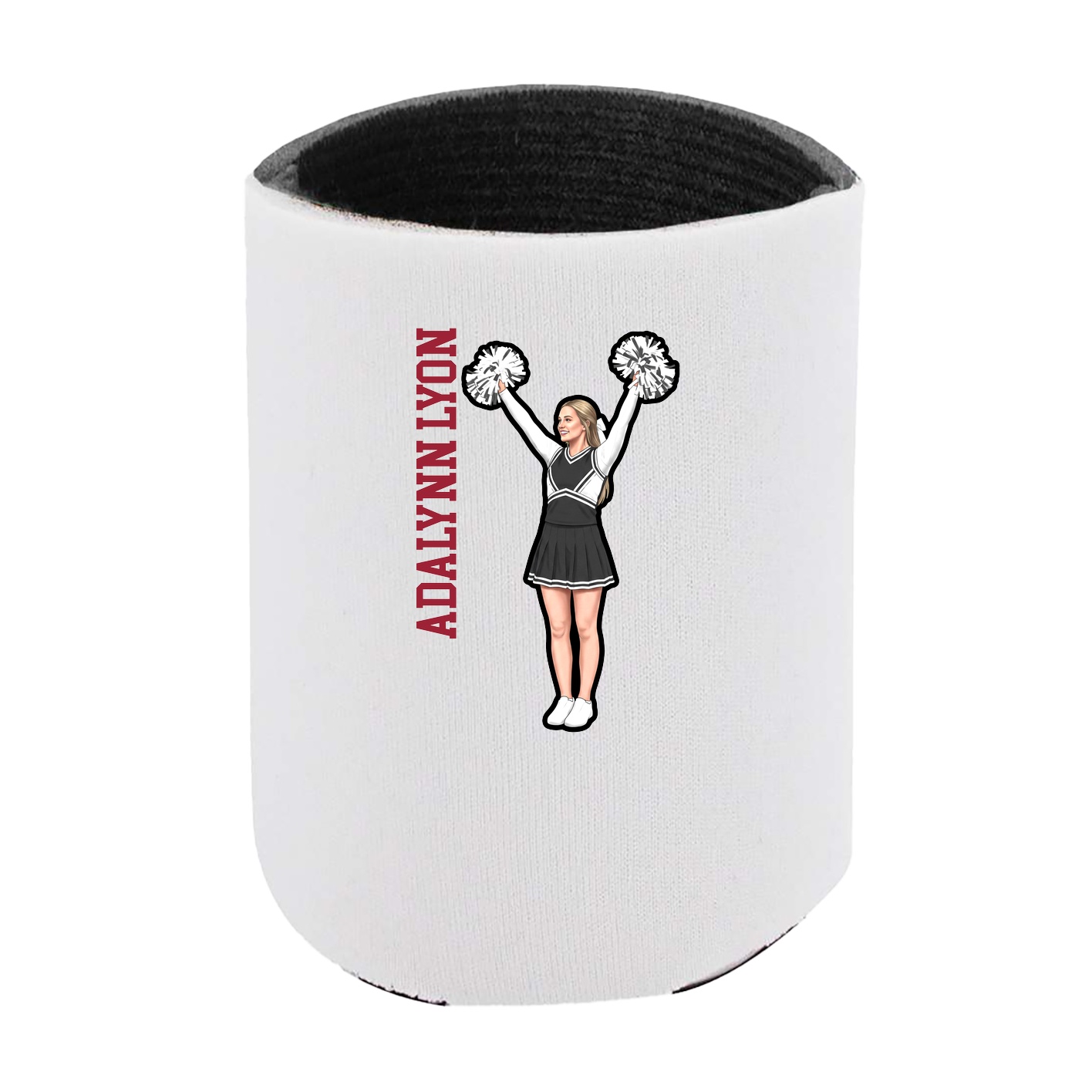 Can Holder — Name Vertical in White