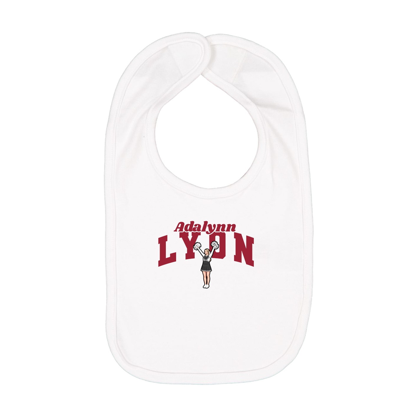 Infant Bib — Signature Arch in White