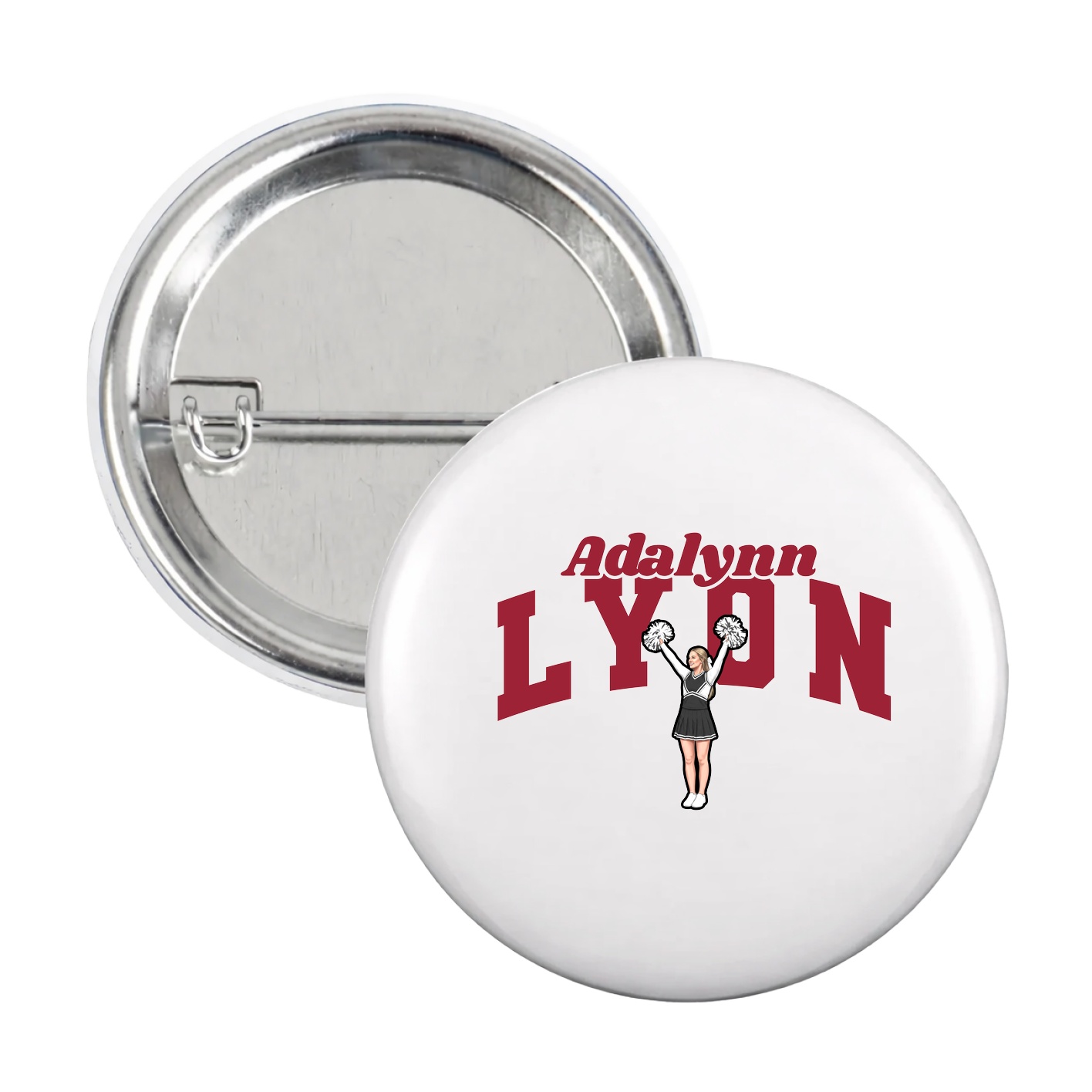 Game Day Button — Signature Arch in White