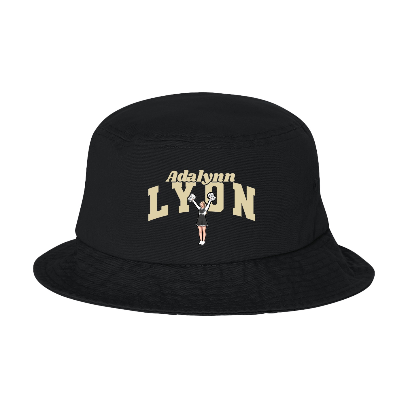 Bucket Cap — Signature Arch in Black