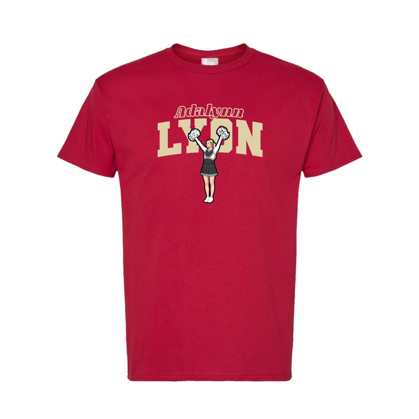 Tee — Name Arch in Crimson
