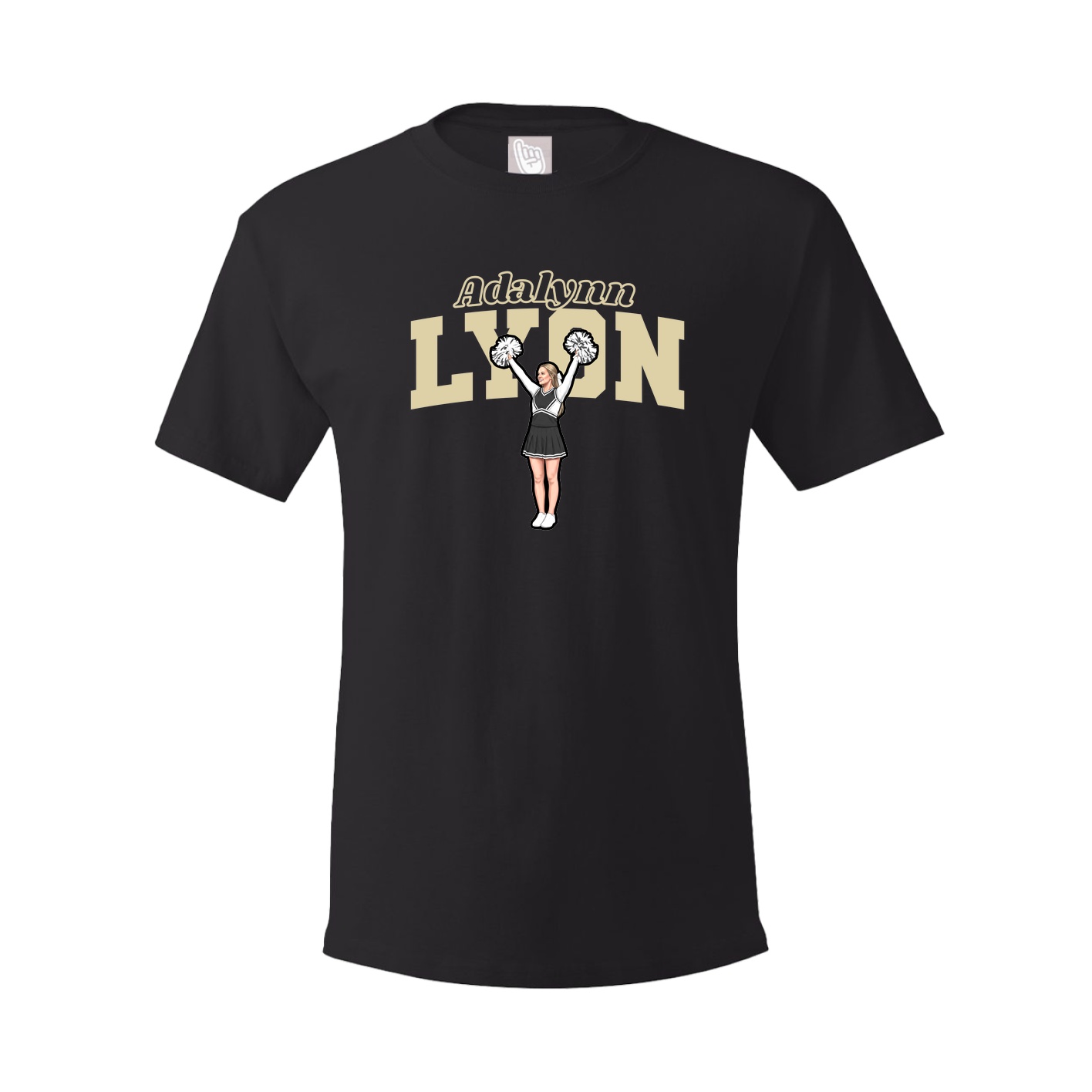 Youth Tee — Name Arch in Black