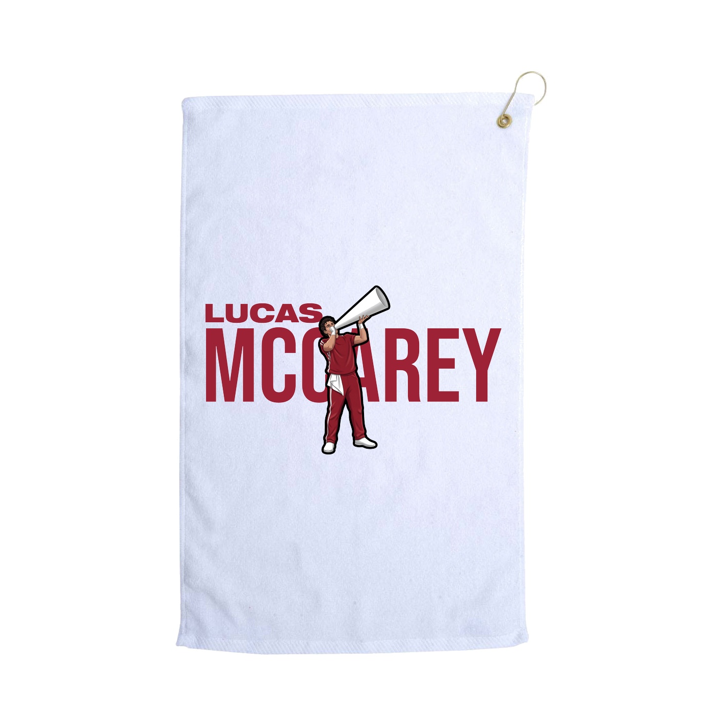 Golf Towel — Player Name in White
