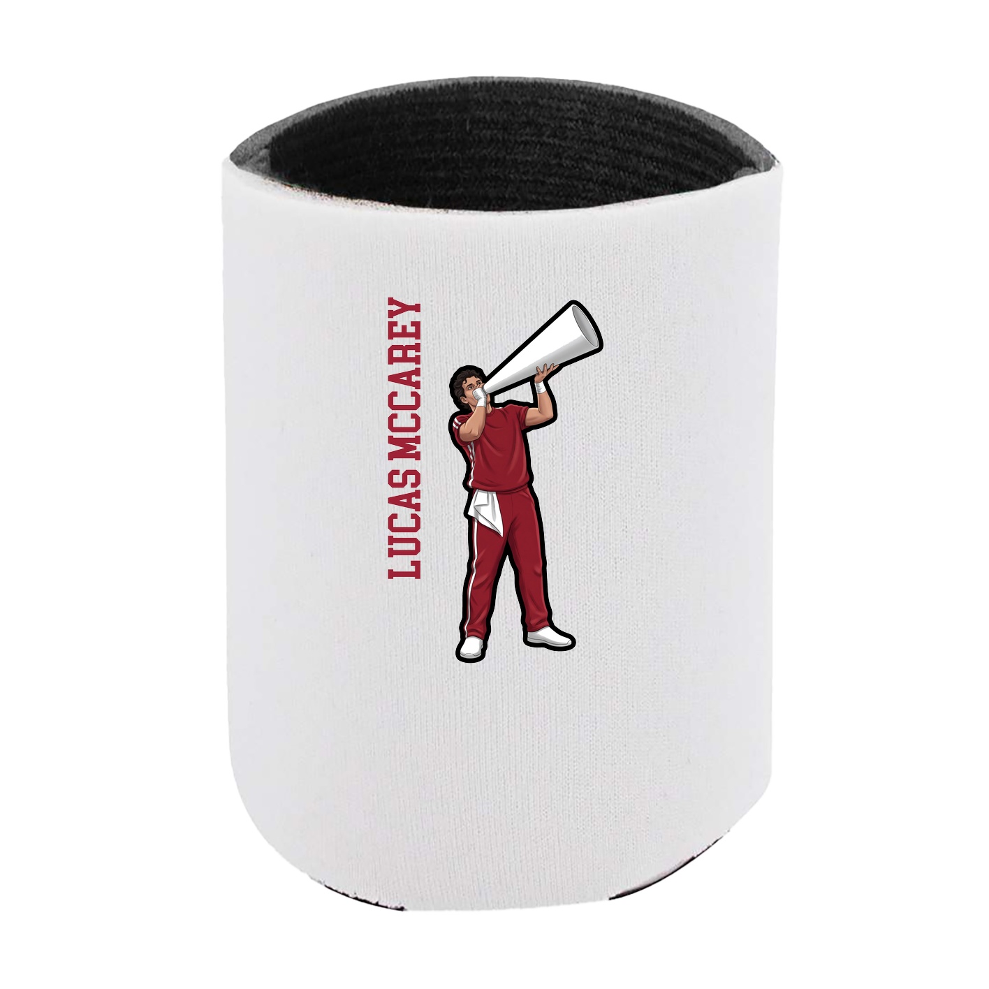 Can Holder — Name Vertical in White