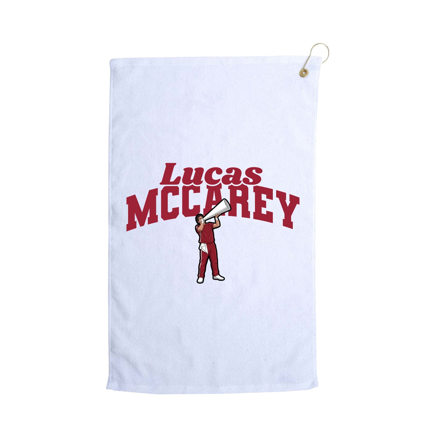 Golf Towel — Signature Arch in White