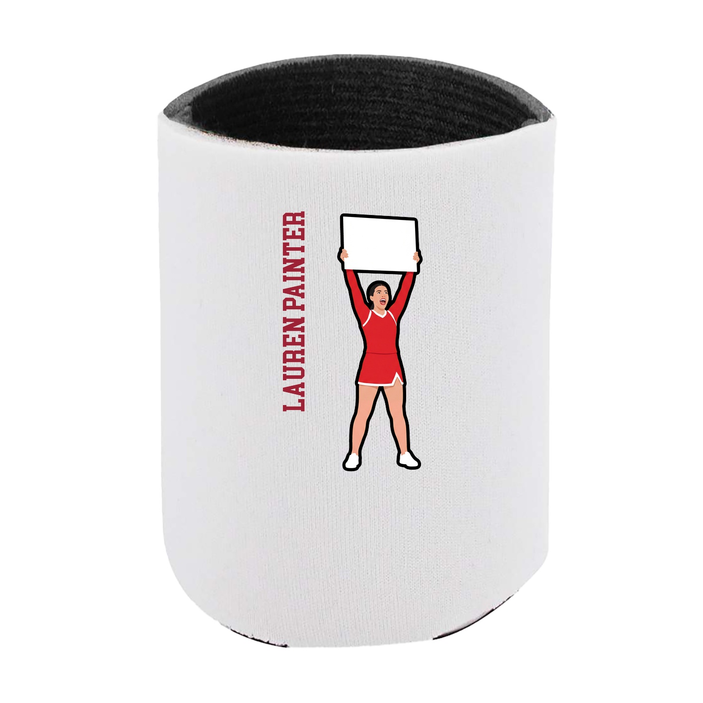 Can Holder — Name Vertical in White