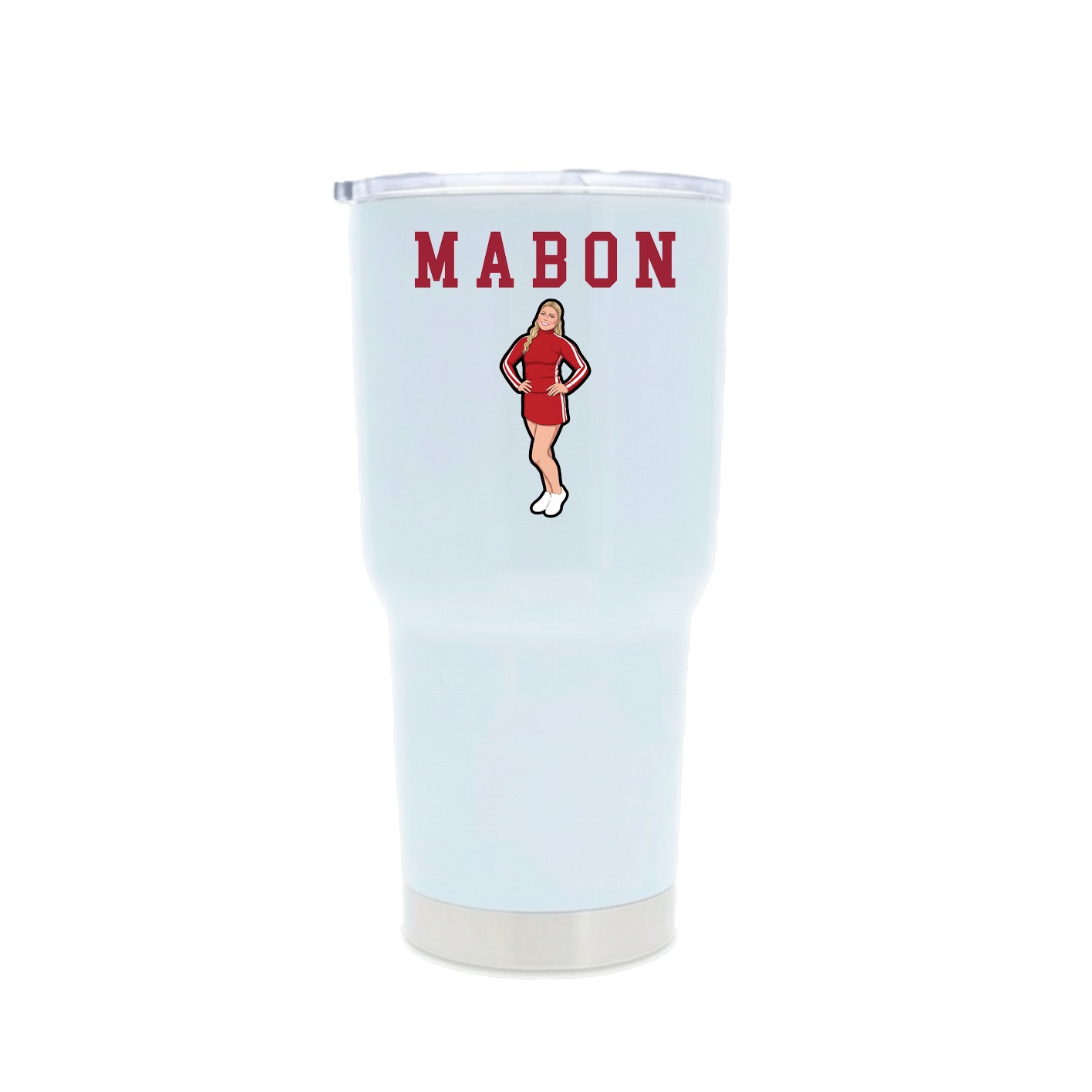 30oz Stainless Steel Tumbler — Shirsey in White
