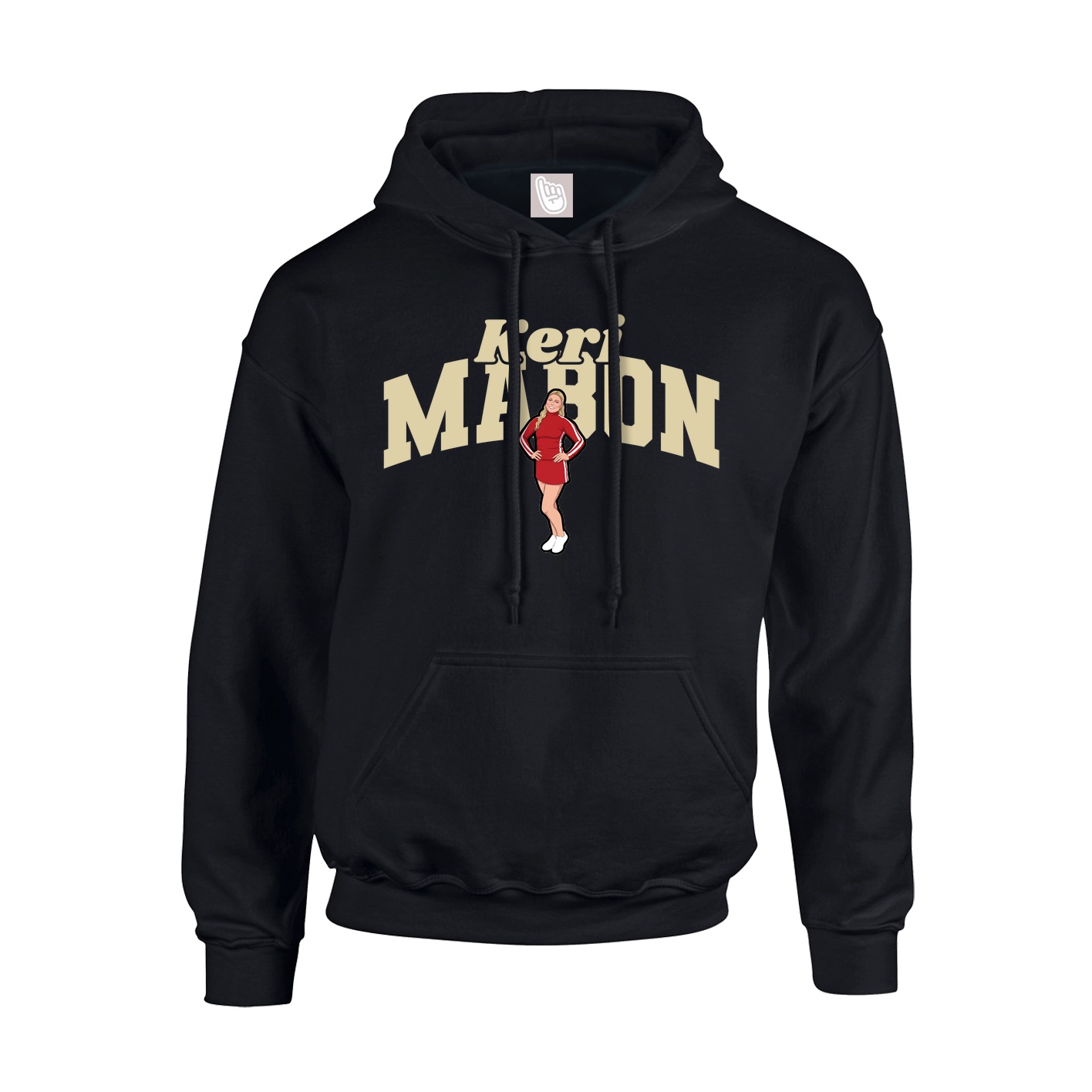 Youth Hoodie — Signature Arch in Black