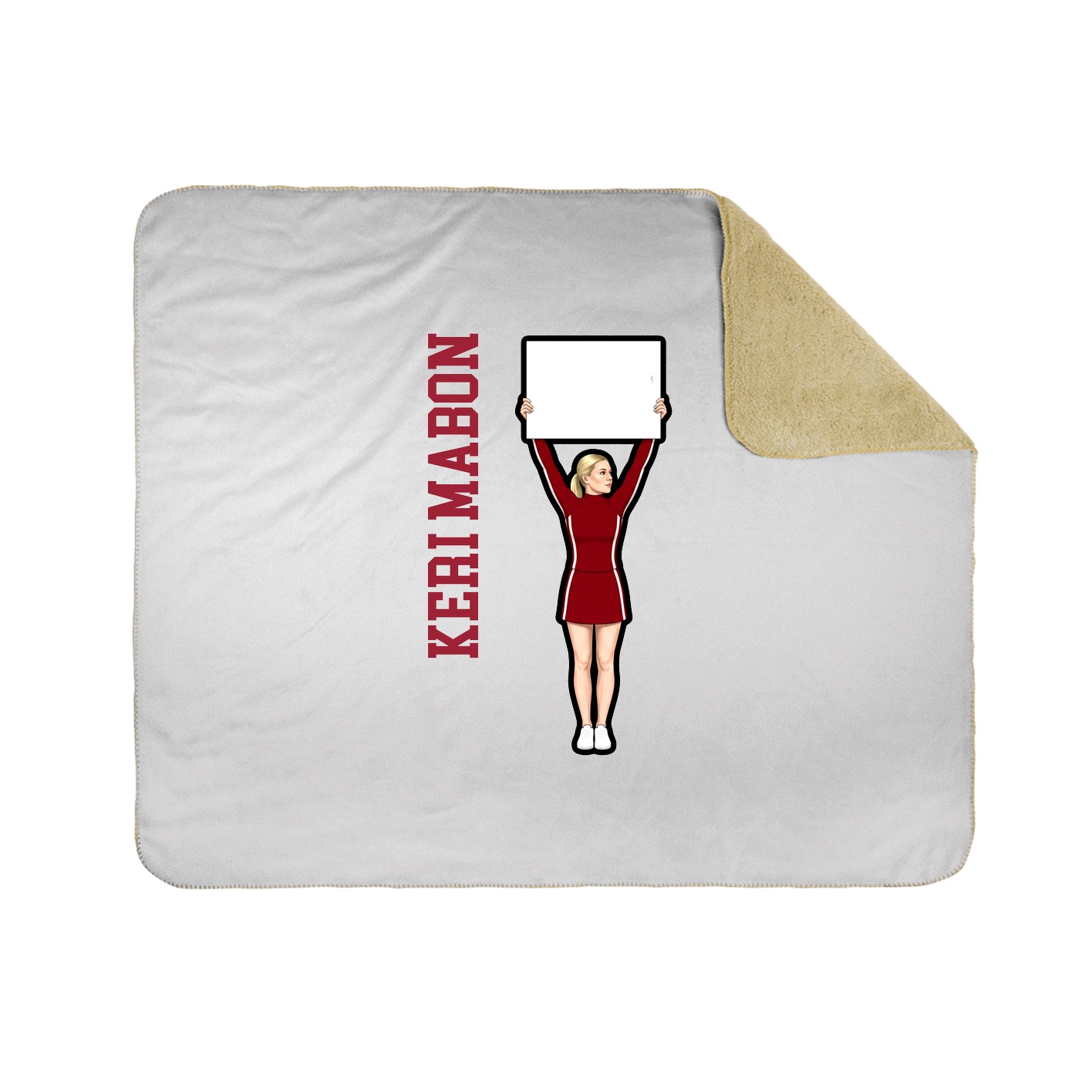 50x60 Sherpa Lined Throw Blanket