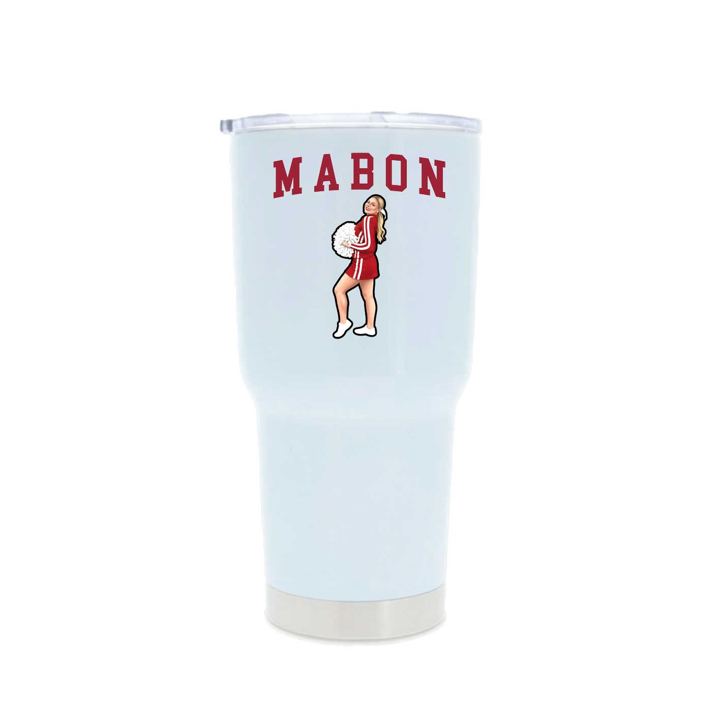 30oz Stainless Steel Tumbler — Shirsey in White