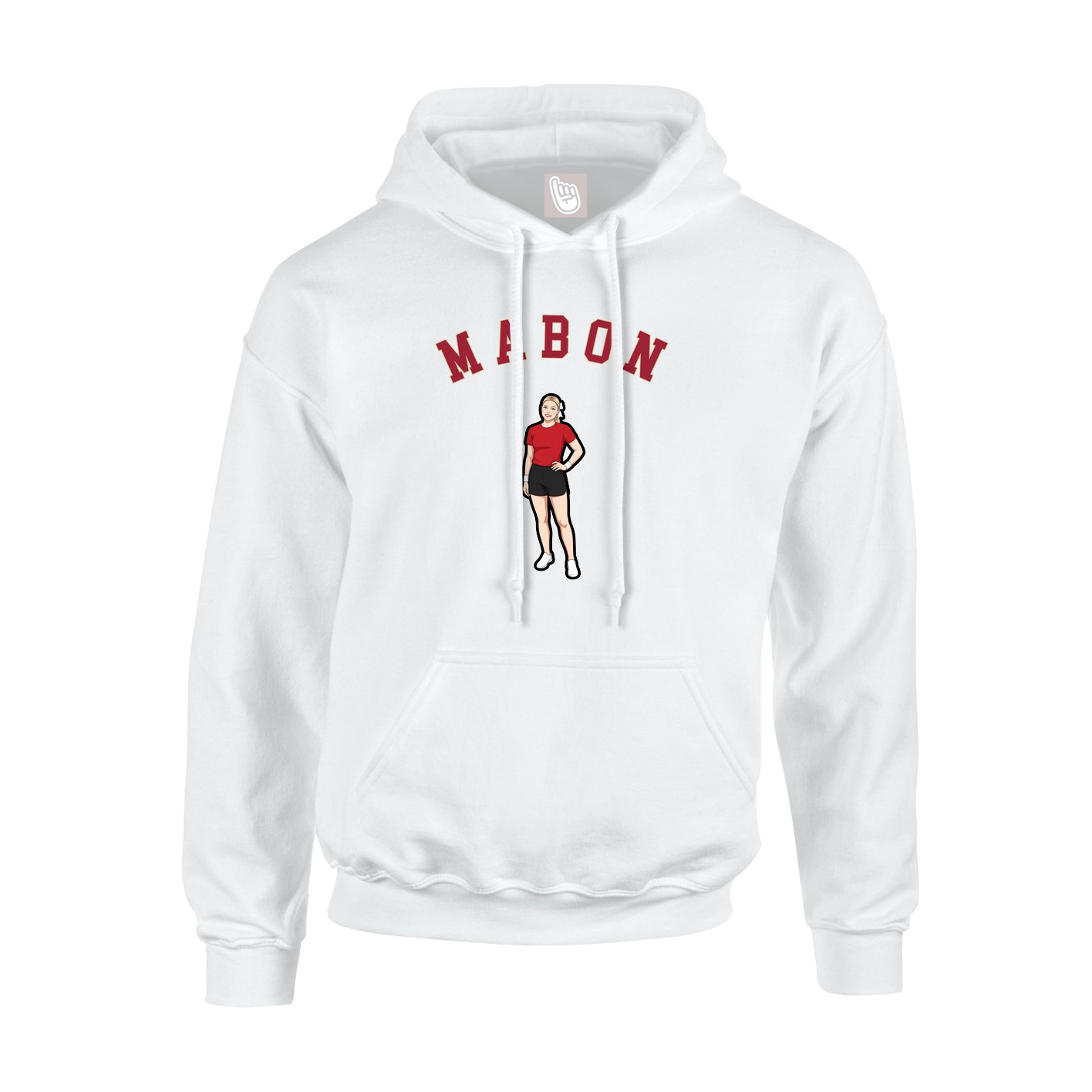 Youth Hoodie — Shirsey Arch in White