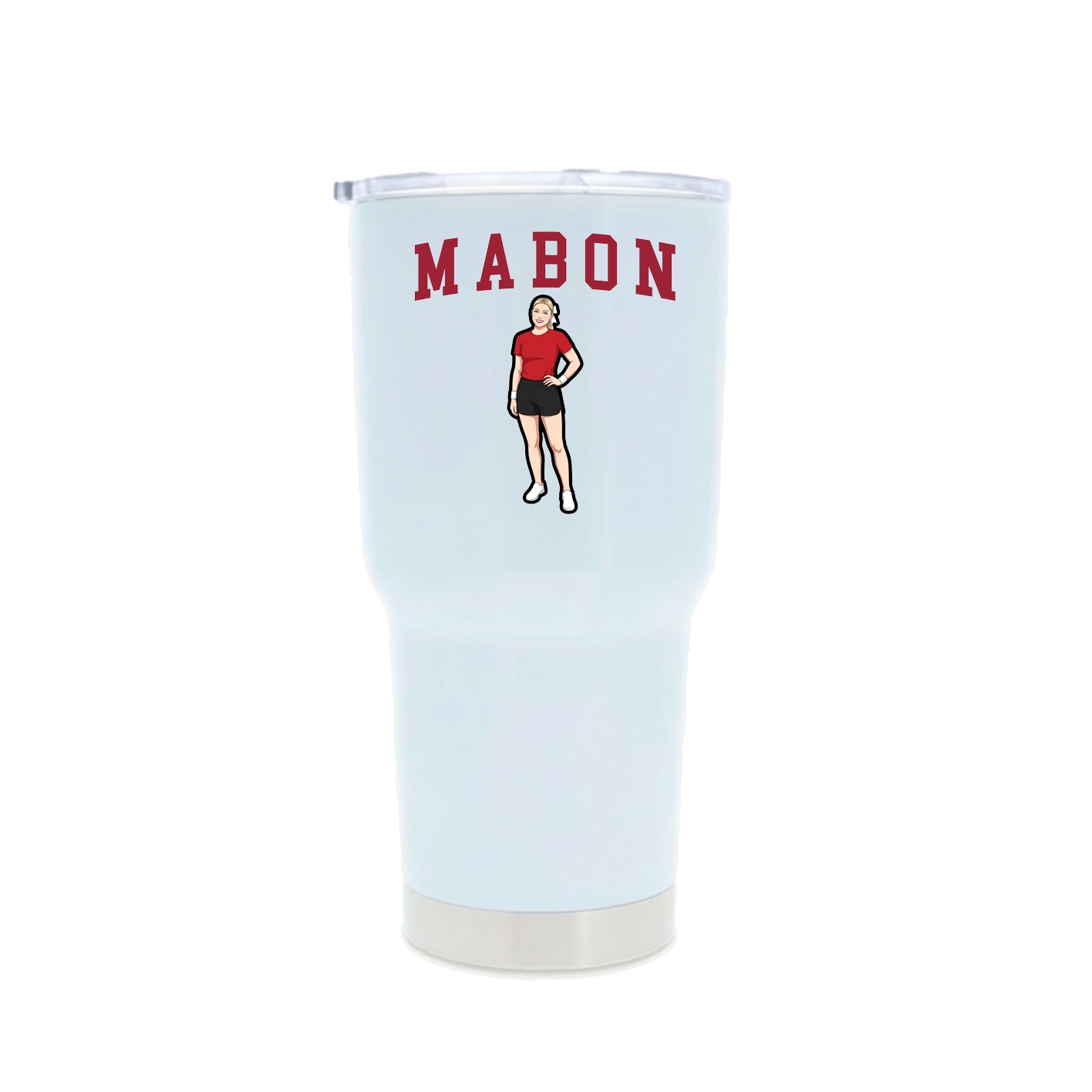 30oz Stainless Steel Tumbler — Shirsey in White