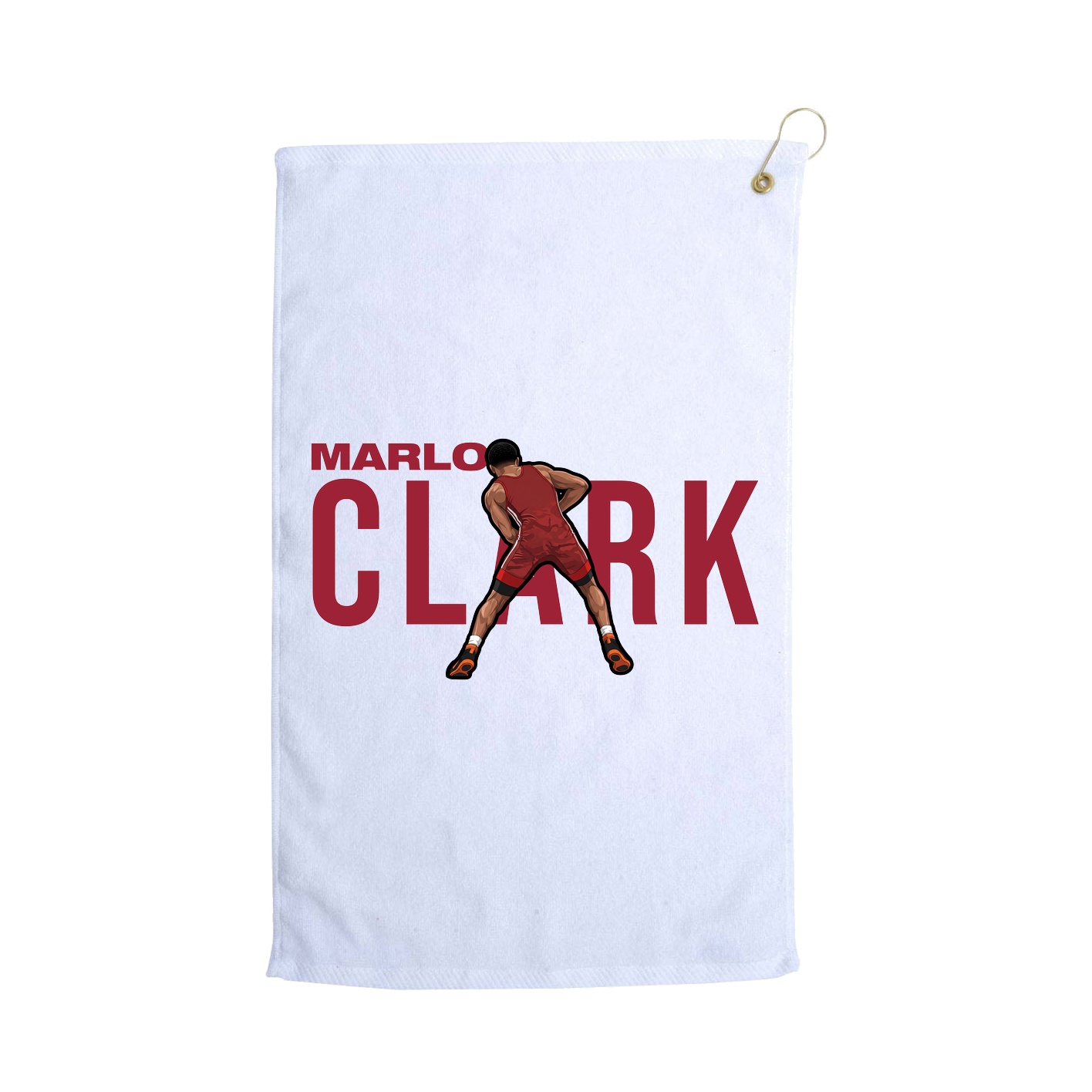Golf Towel — Player Name in White