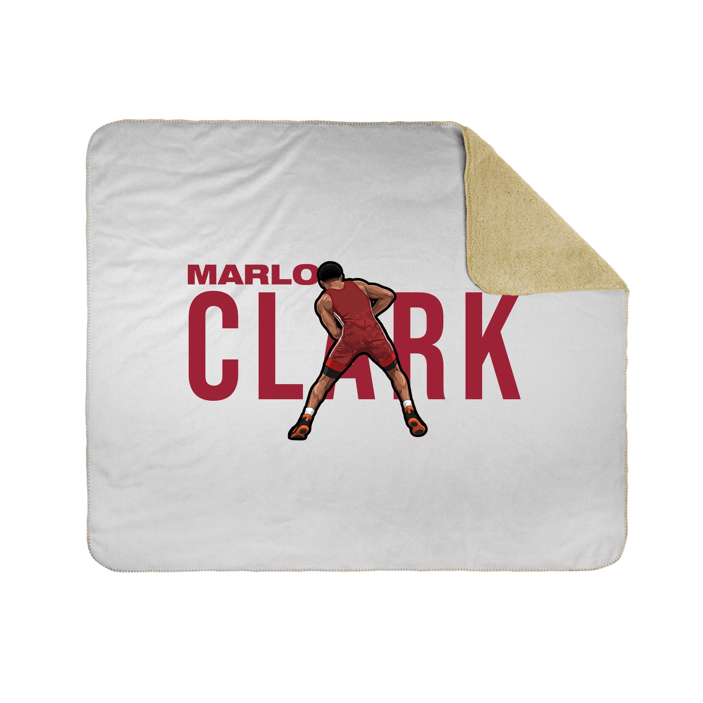Throw Blanket — Player Name in White