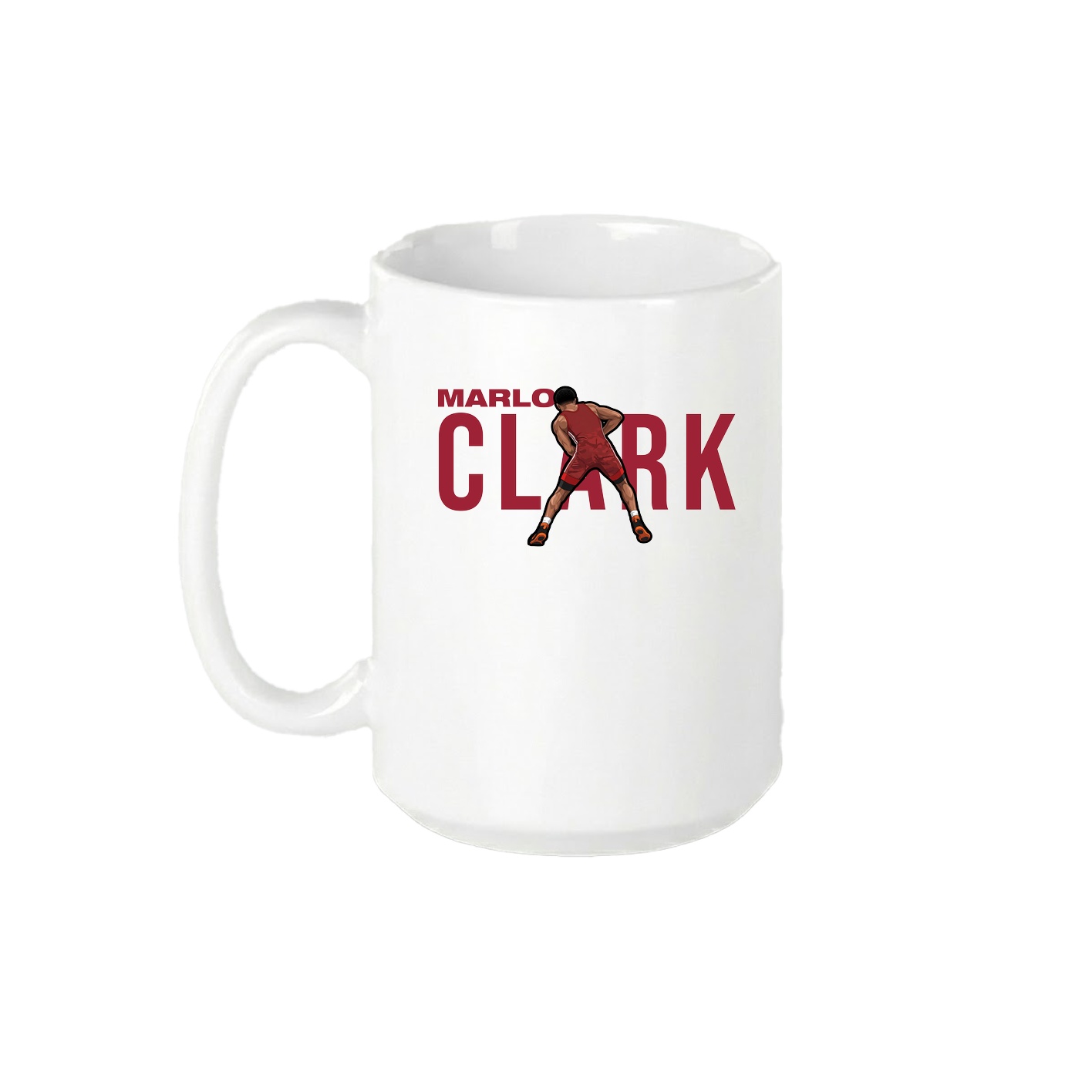 15oz Coffee Mug — Player Name in White